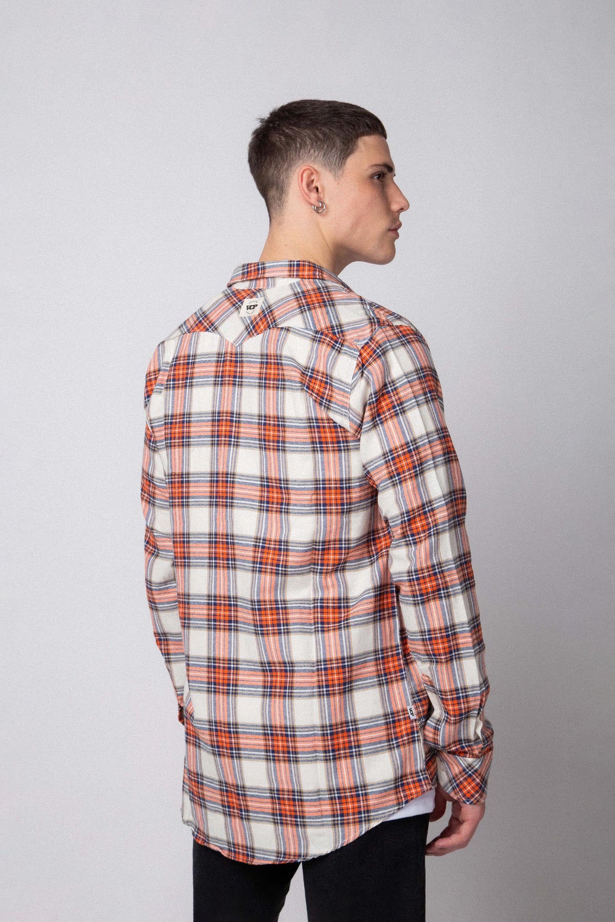 Camisa Holland Naranja Cuadrille