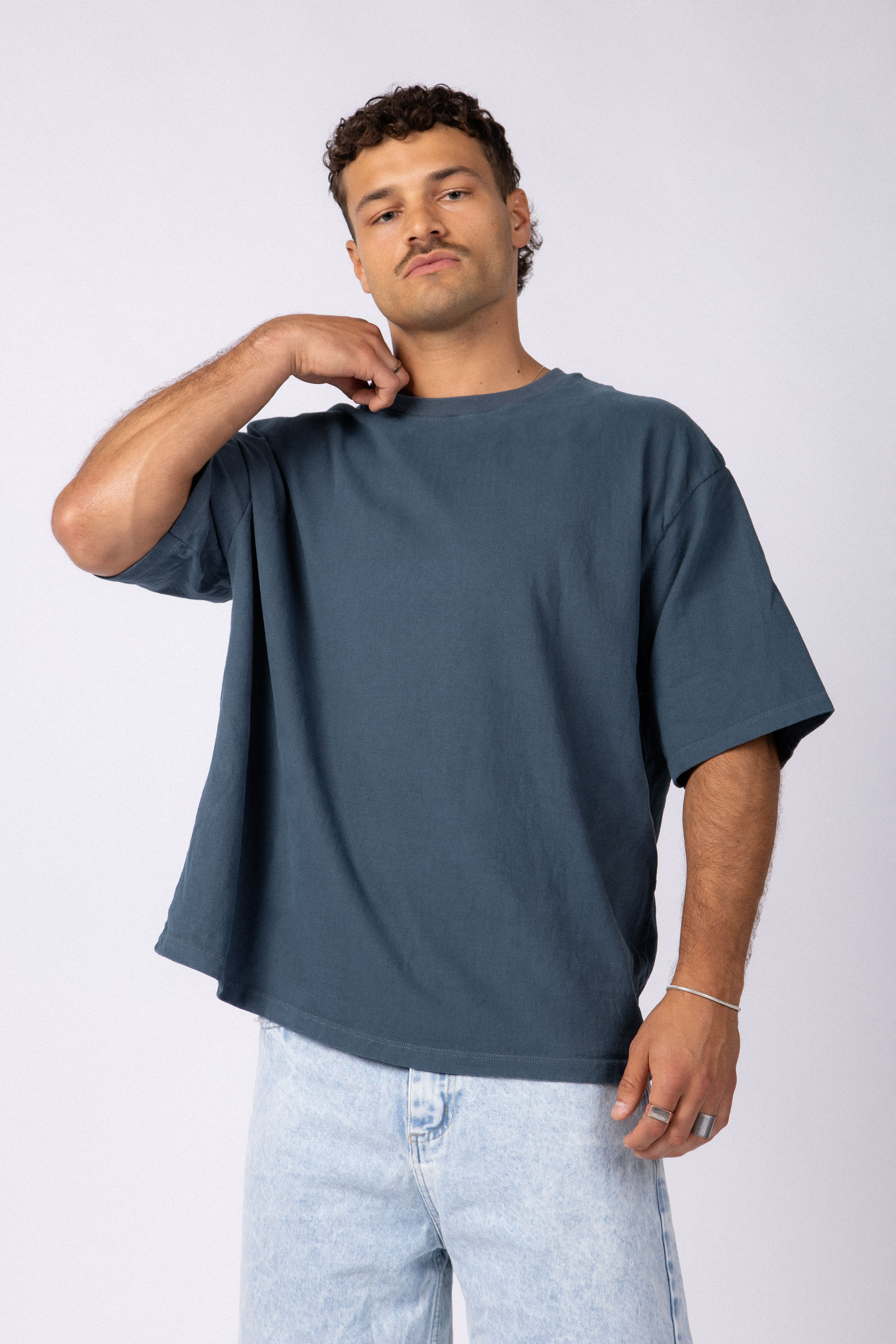 Remera Boxy Zac Navy