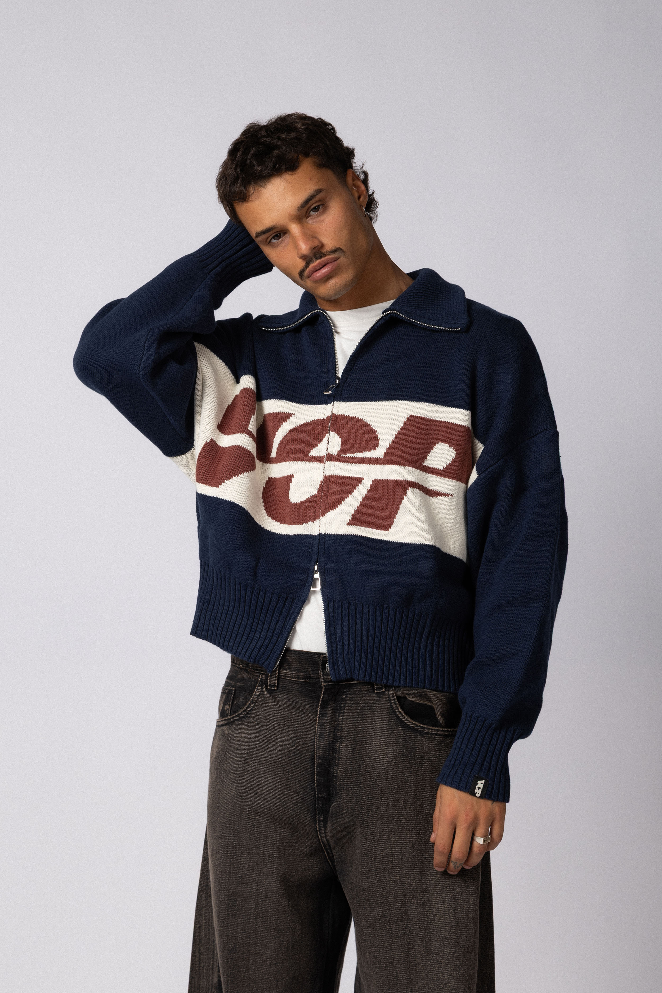 Campera Tejida ID Navy