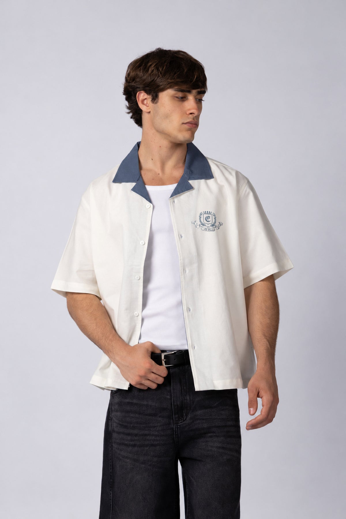 Camisa Manga Corta Winners Navy
