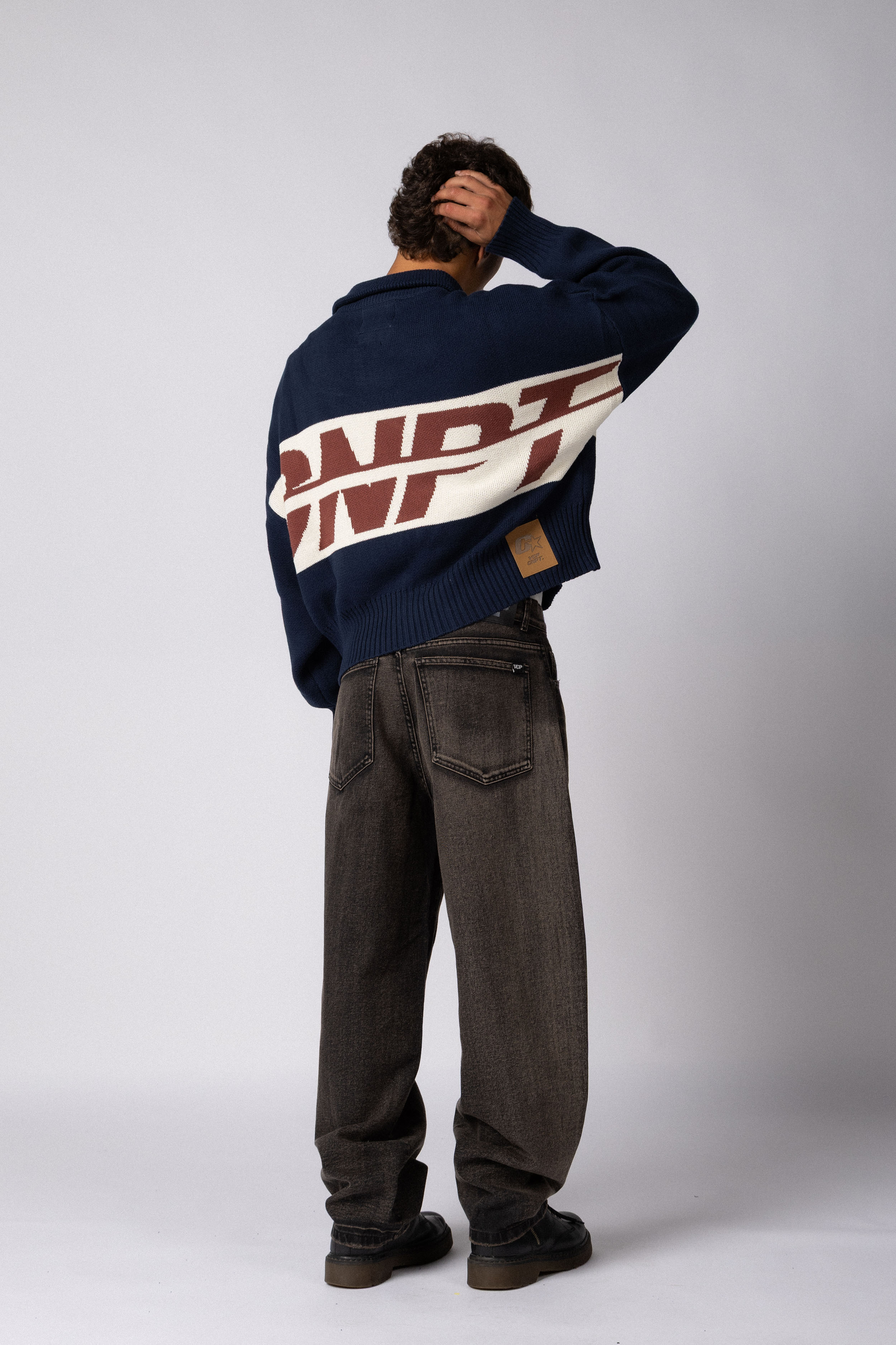 Campera Tejida ID Navy