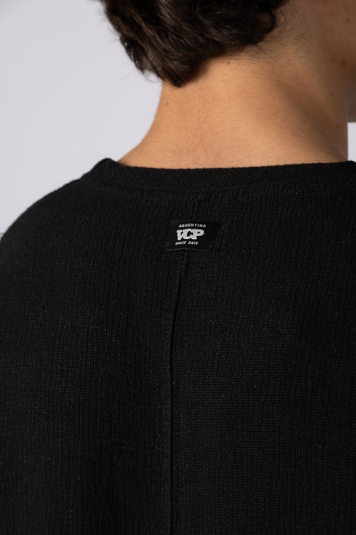 Remera Over Lino Rivo Negra