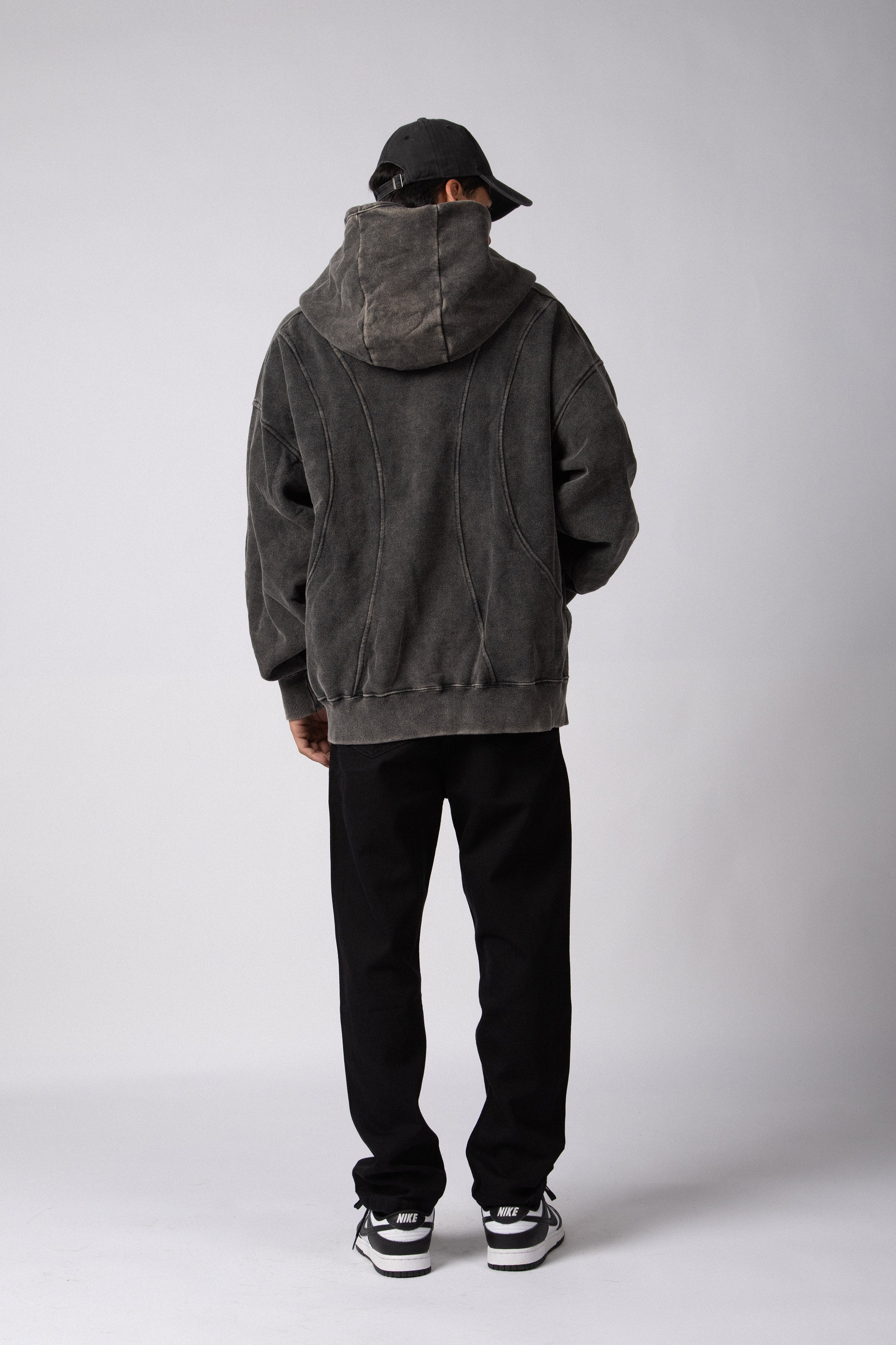 Campera Over Curv Negra