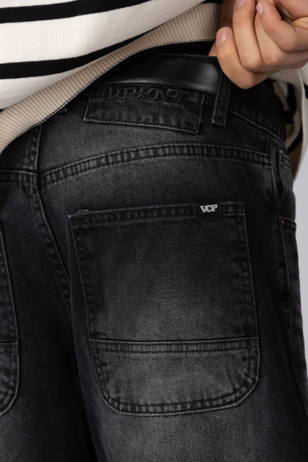 Bermuda Jean Baggy Draw Negra
