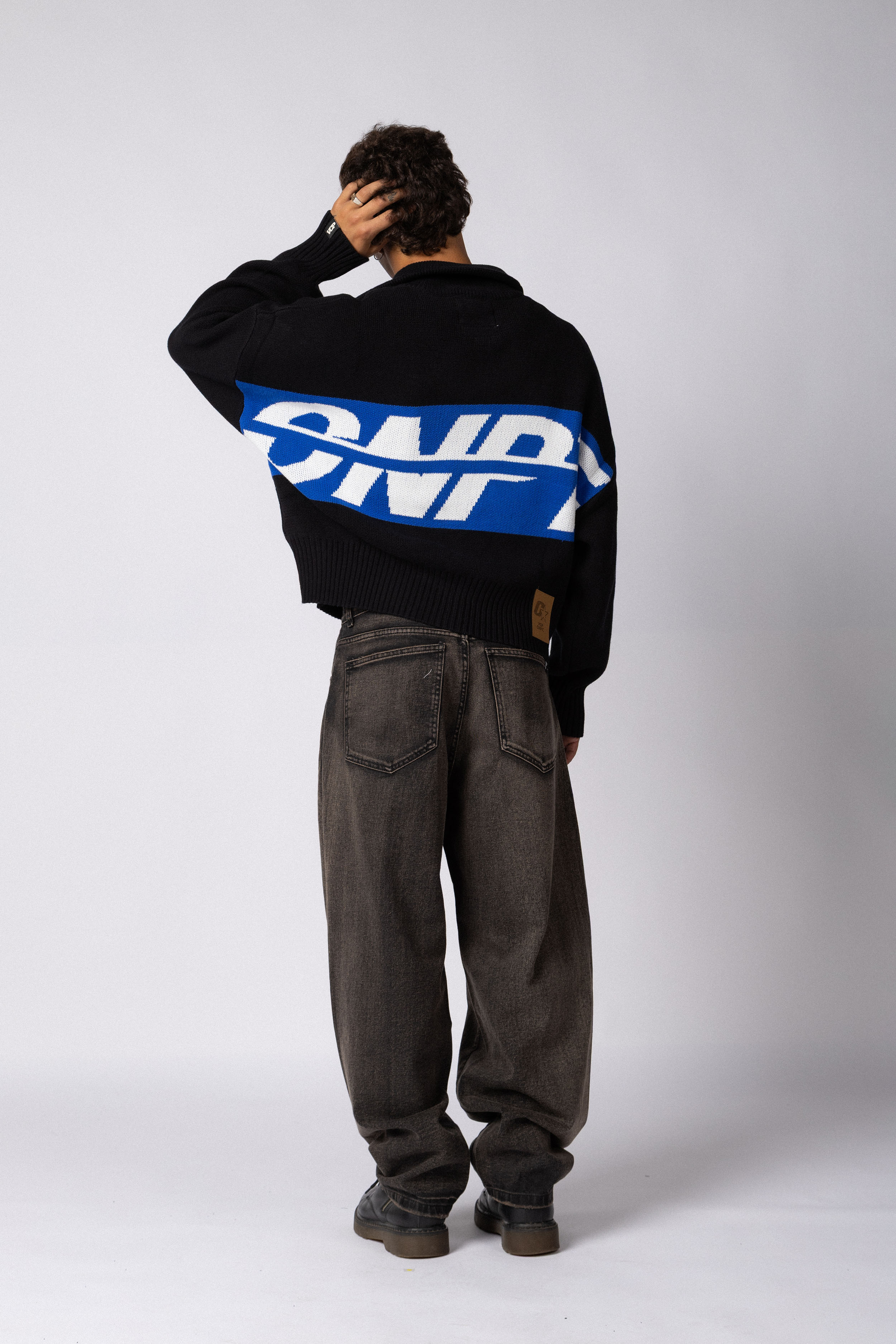 Campera Tejida ID Negra