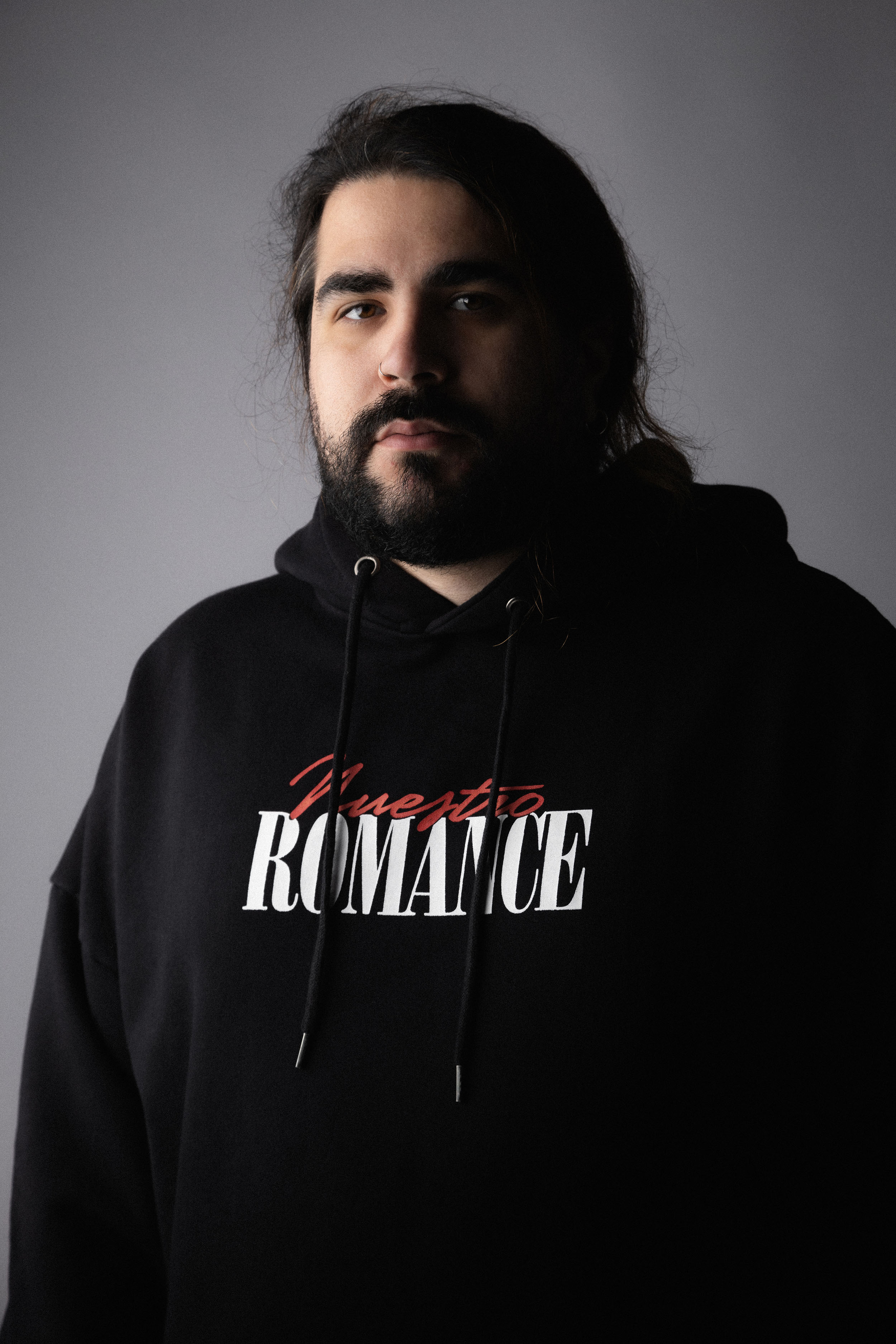 Buzo Canguro Romance Negro