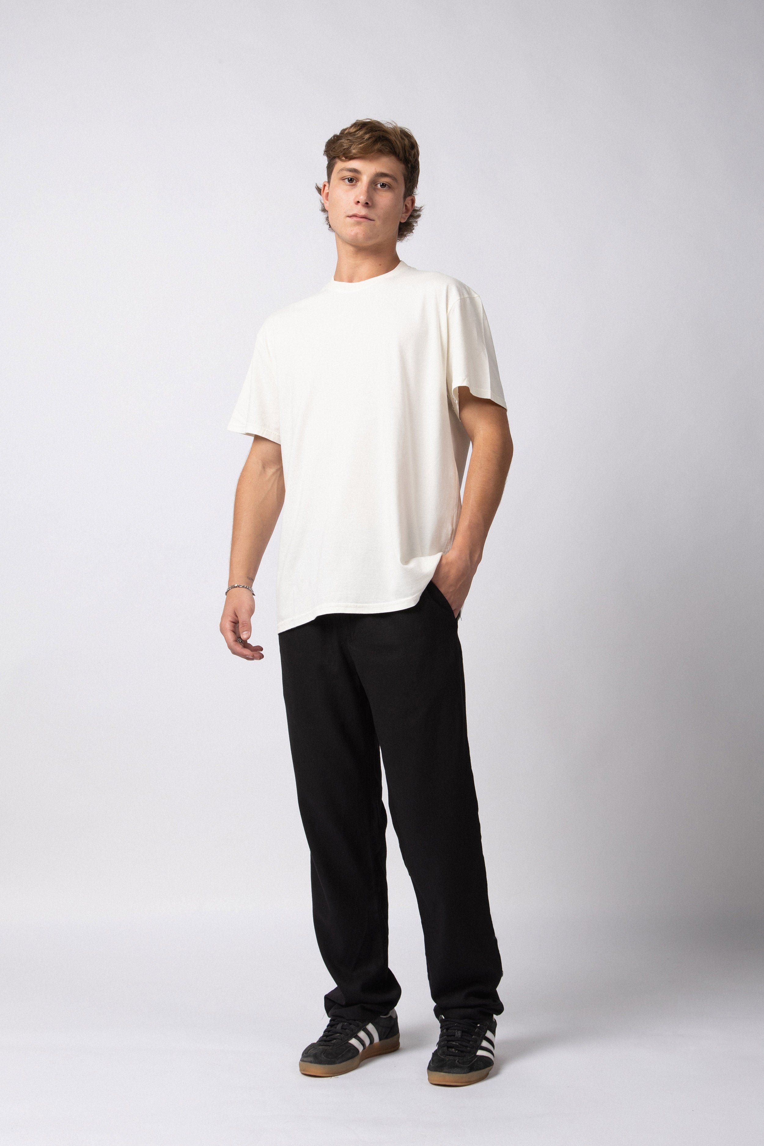 Pantalon Lino Trion Negro