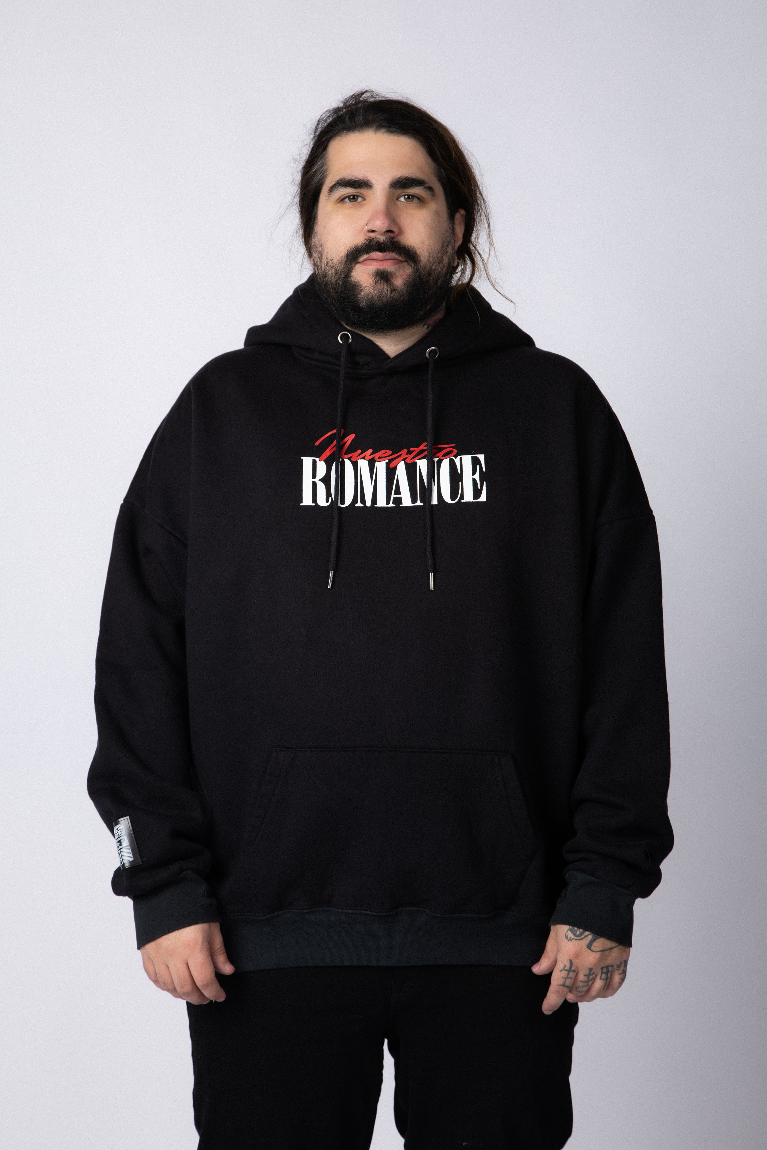 Buzo Canguro Romance Negro