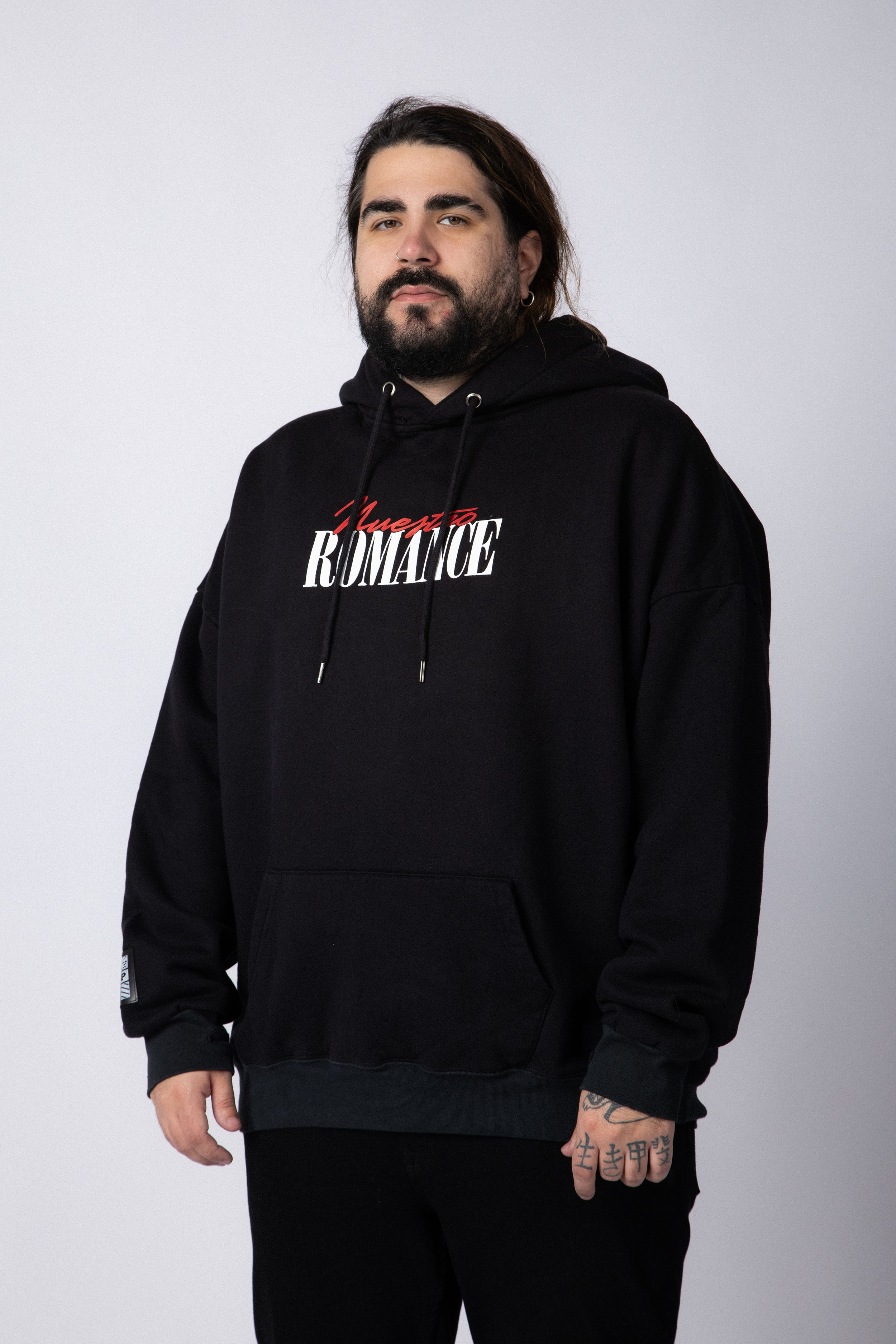 Buzo Canguro Romance Negro