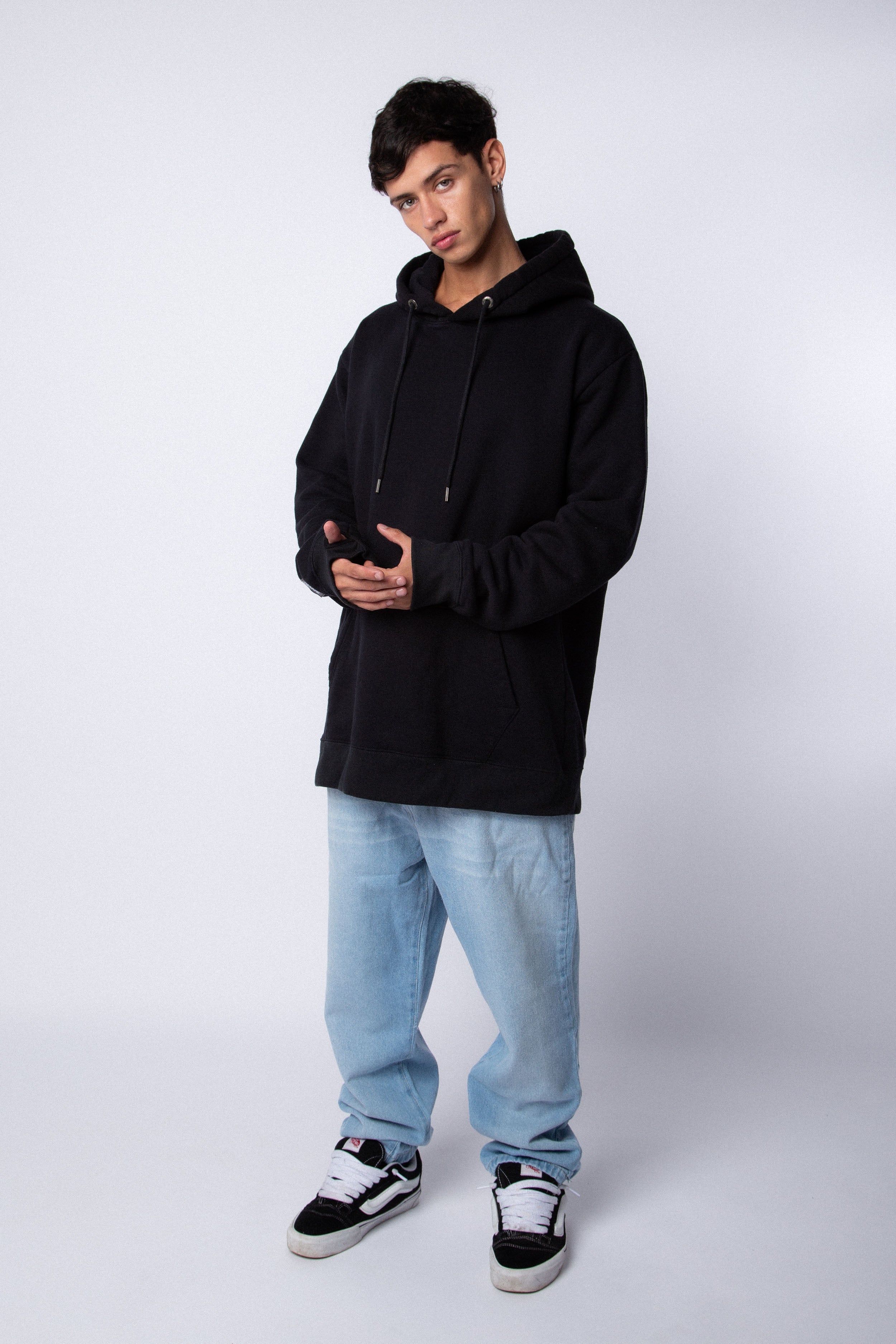 Buzo Canguro Dew Negro