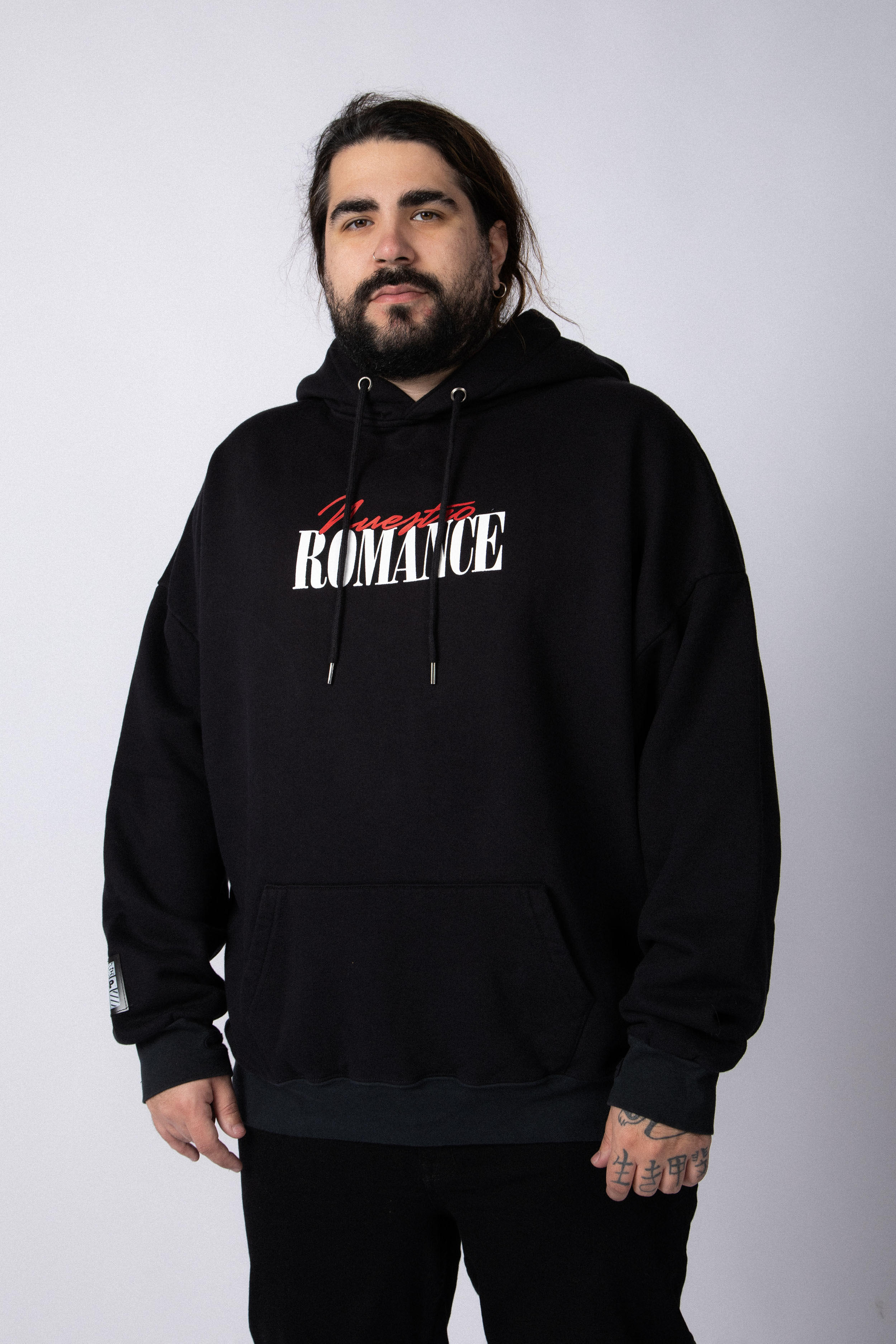 Buzo Canguro Romance Negro