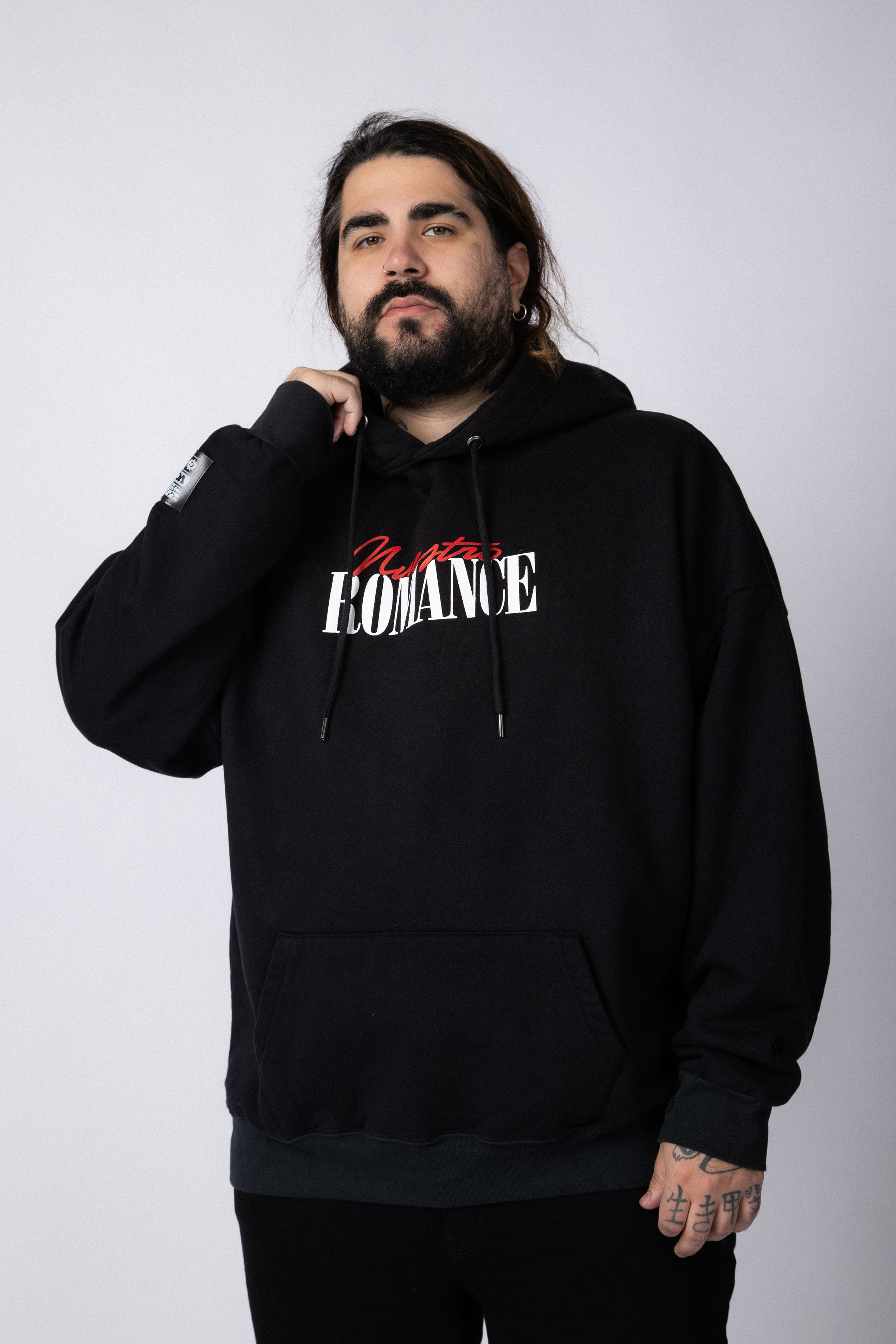 Buzo Canguro Romance Negro