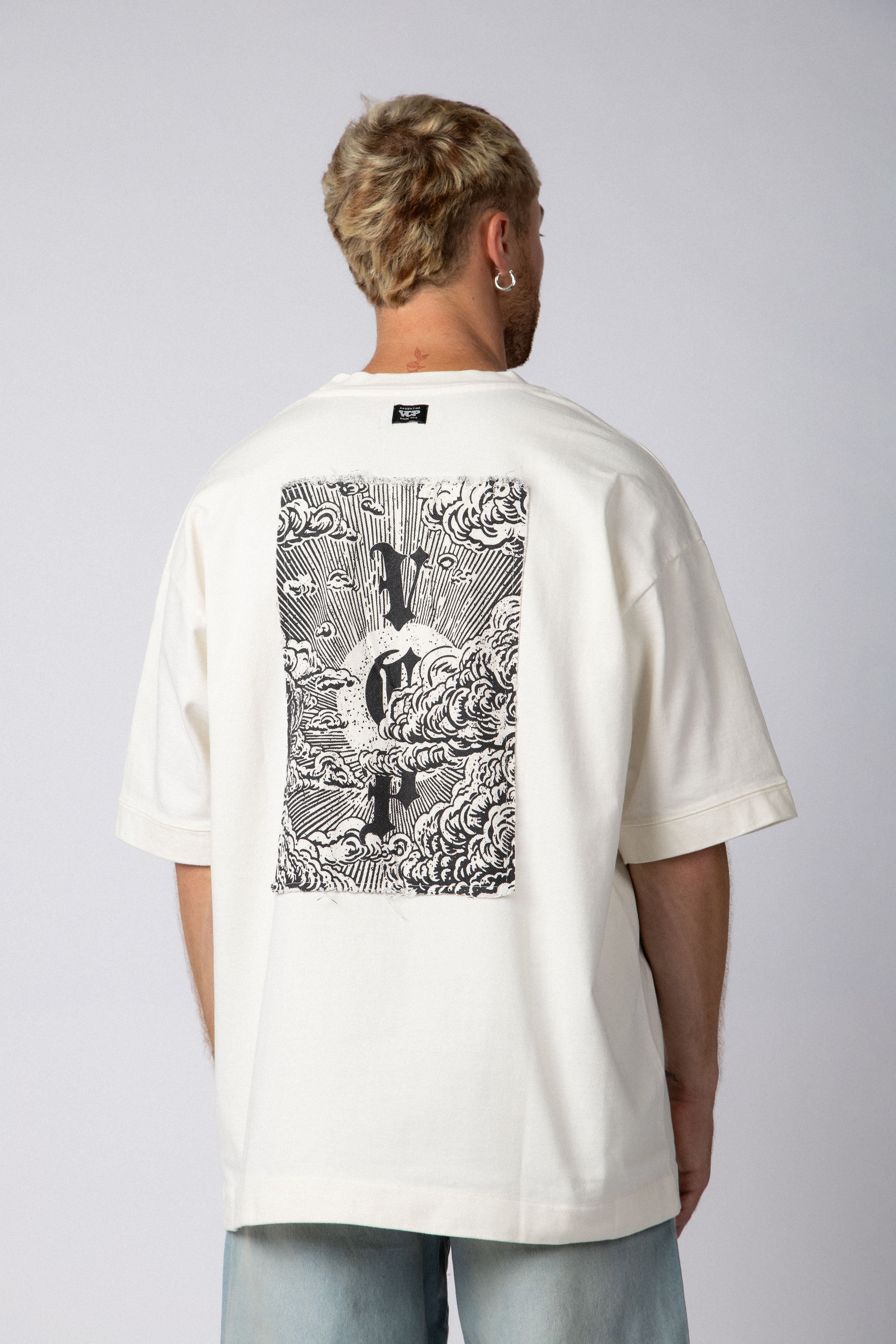 Remera Over GR Orbita Crudo