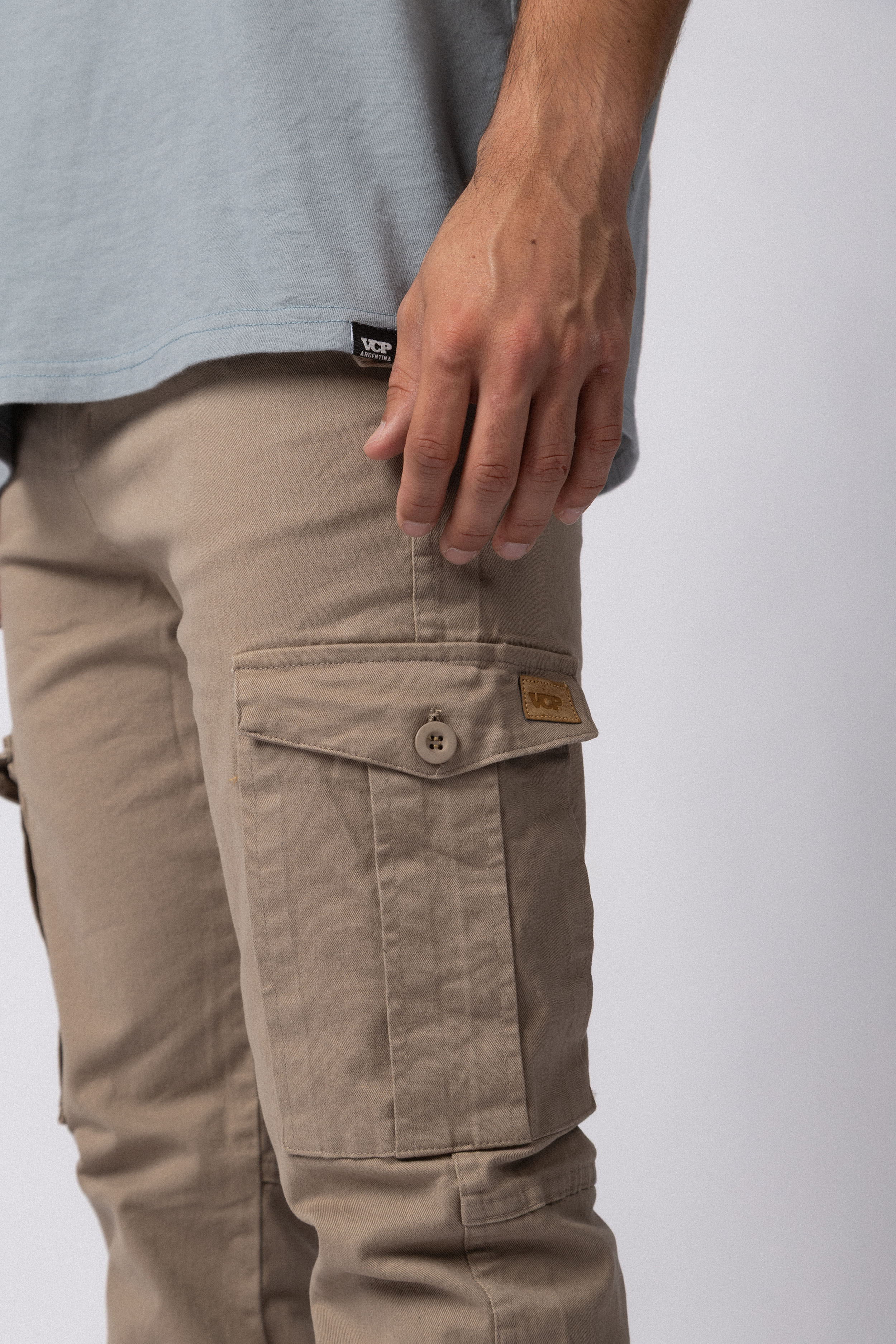 Pantalón Cargo Quant Beige