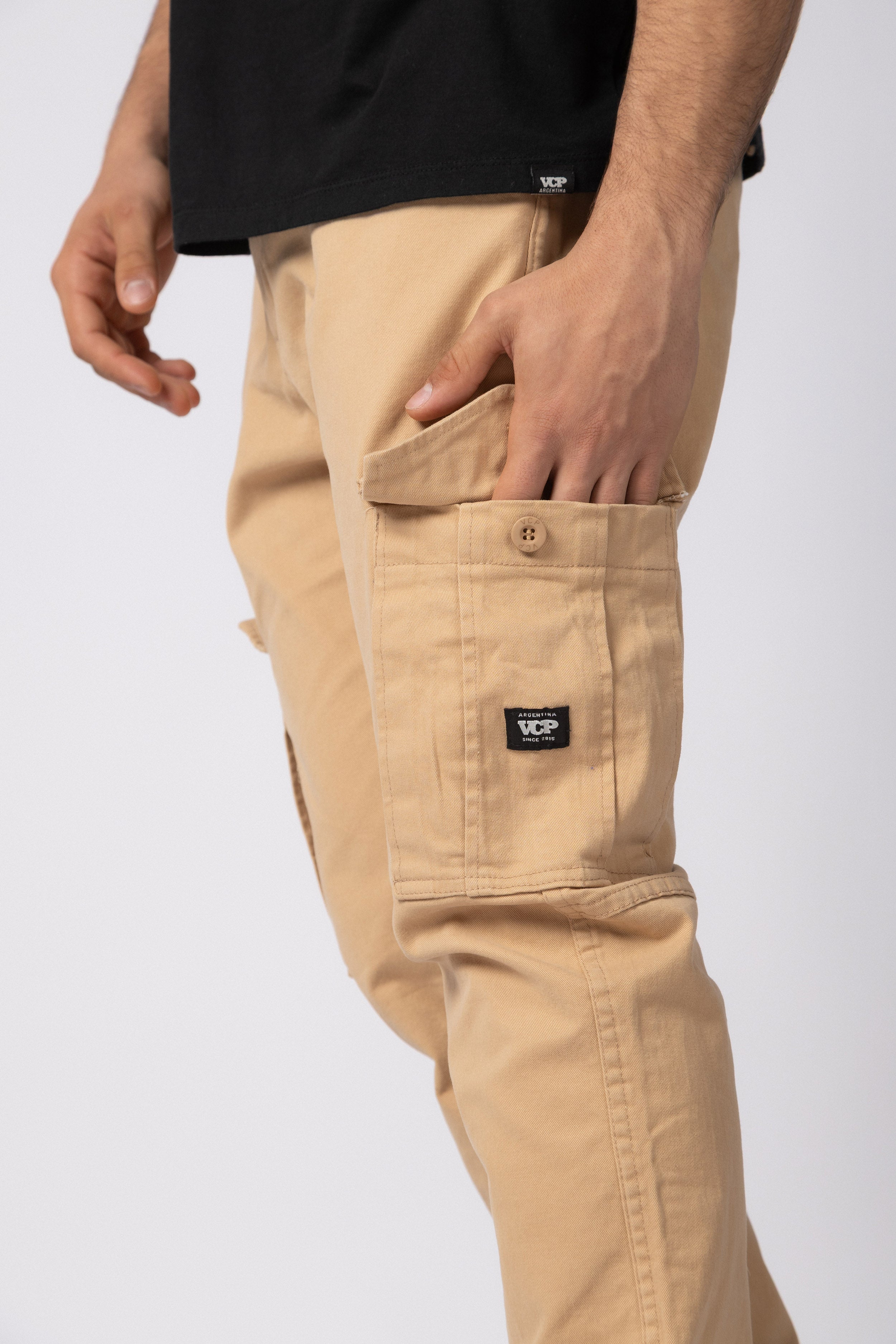 Pantalón Cargo Trail Beige