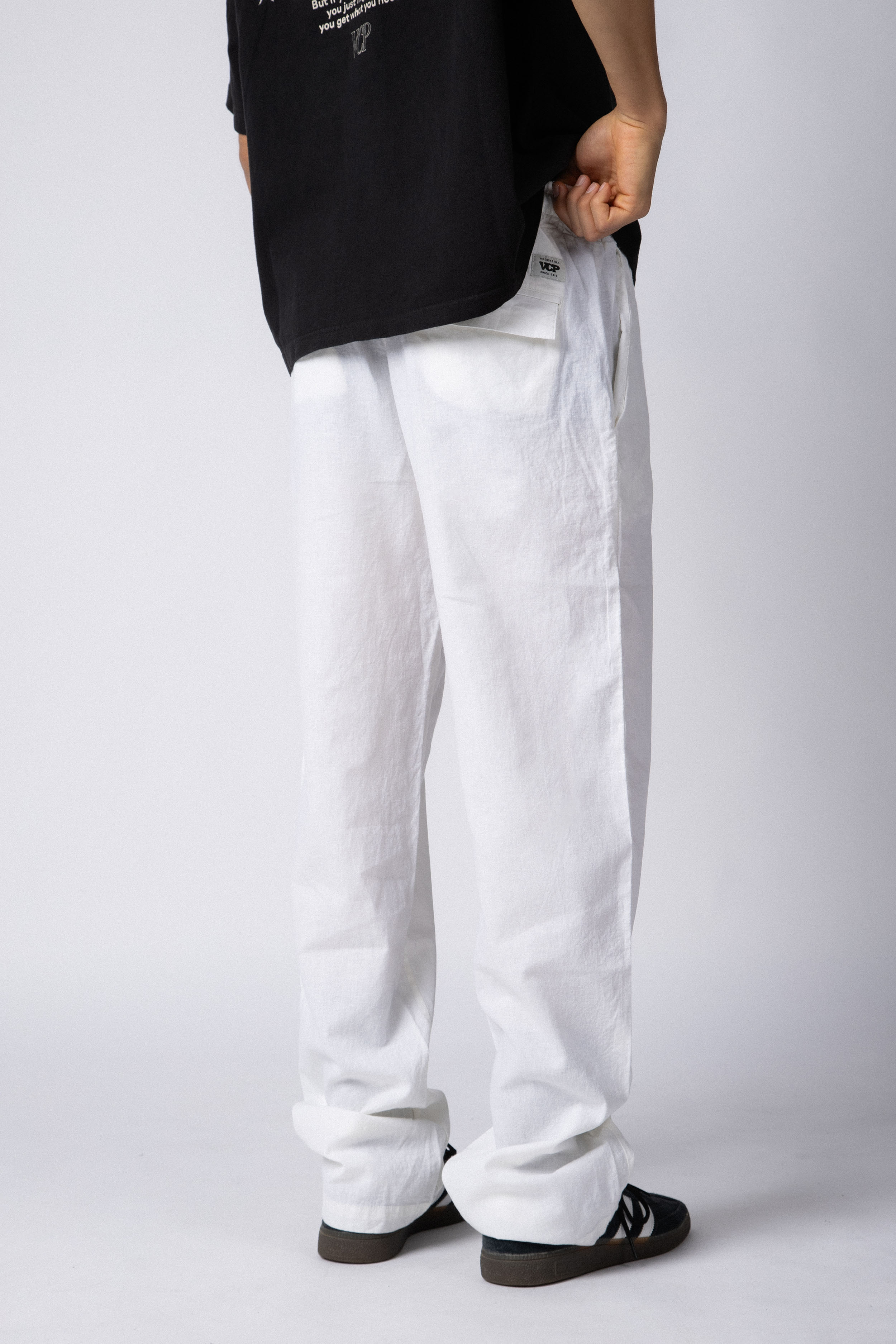 Pantalon Lino Taranis Blanco