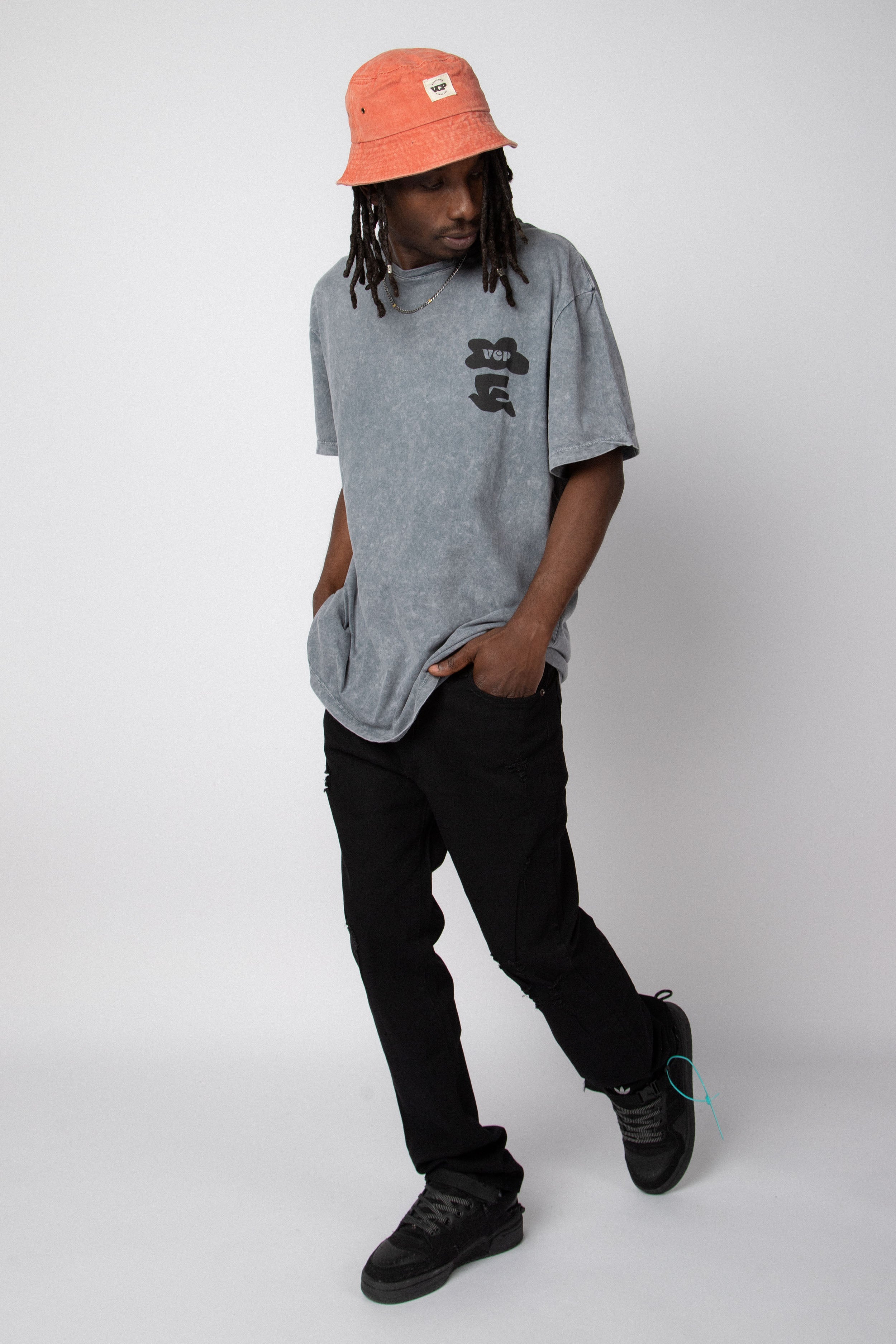 Remera DB Palmeras Gris