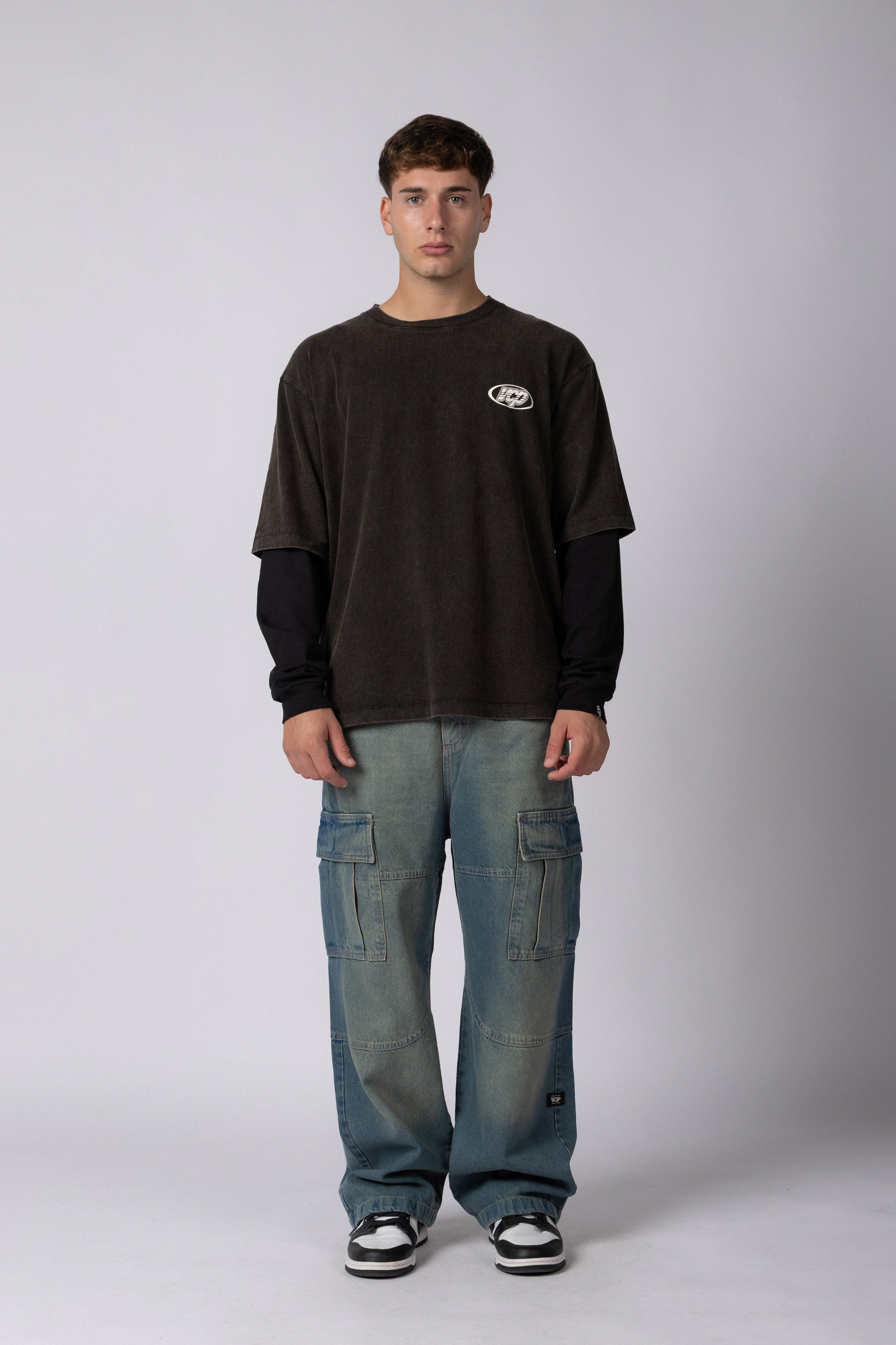 Remera Manga Larga SAV Quarter Negra