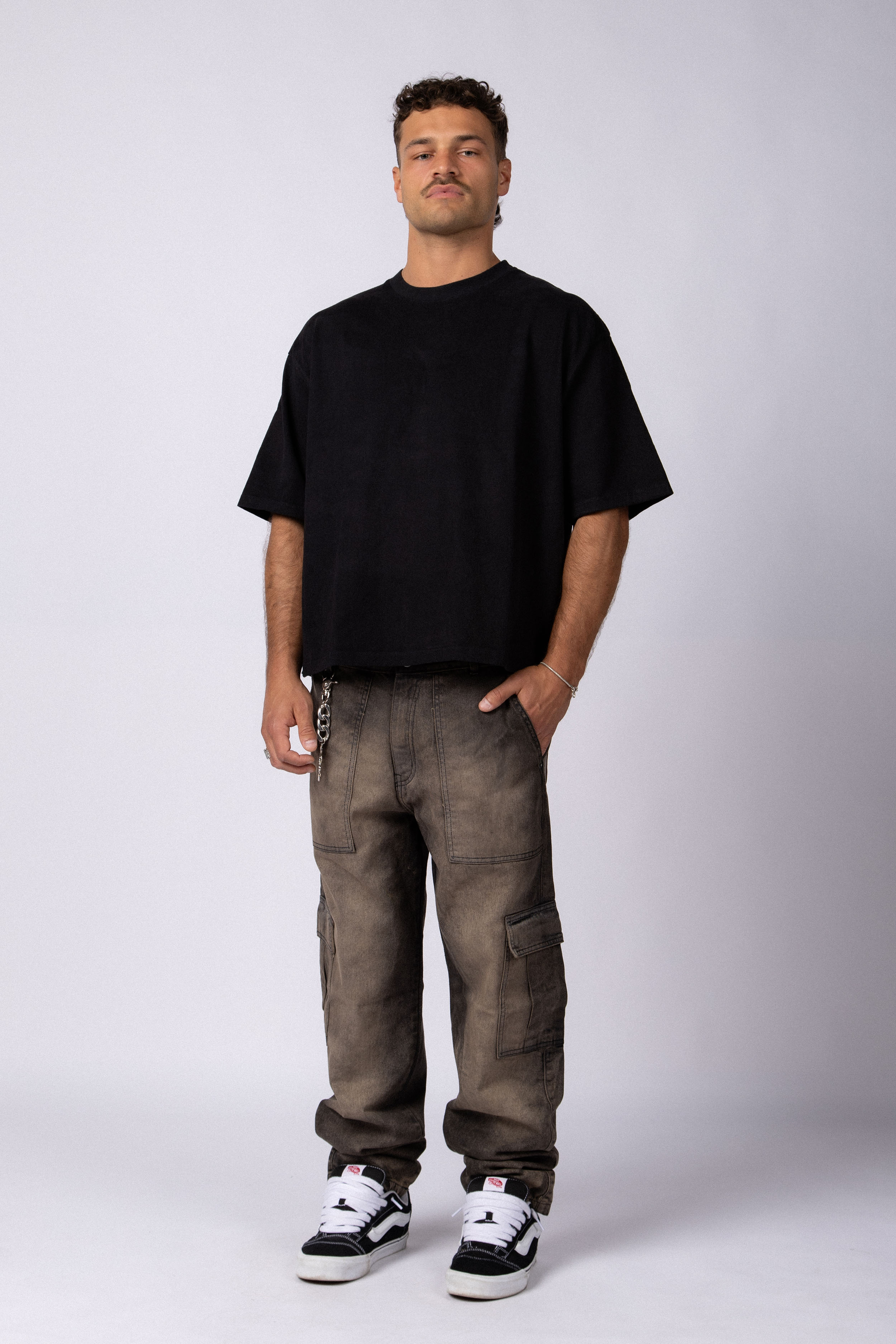 Remera Boxy Zac Negra