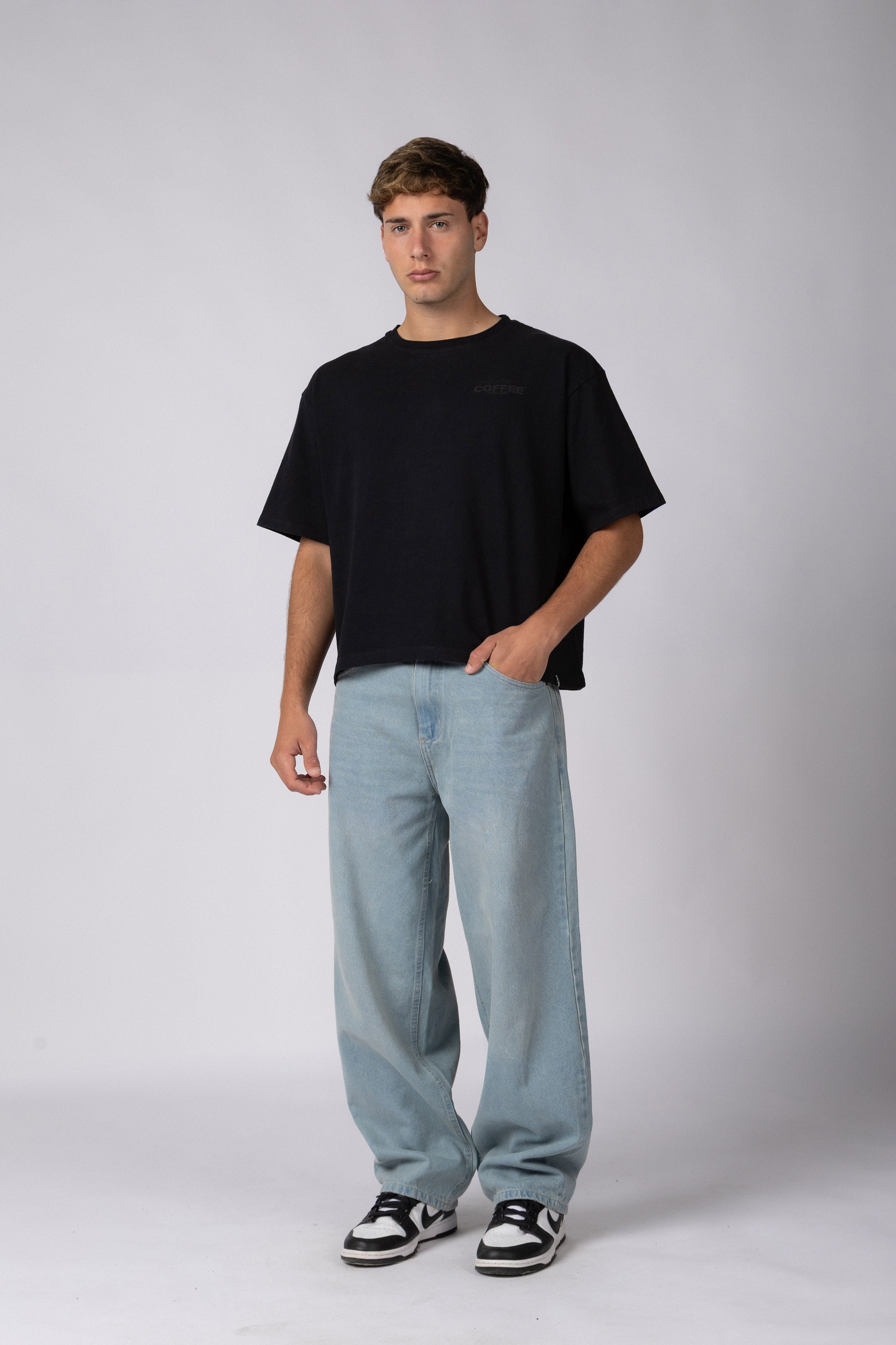 Remera Boxy ZX Mellow Negra