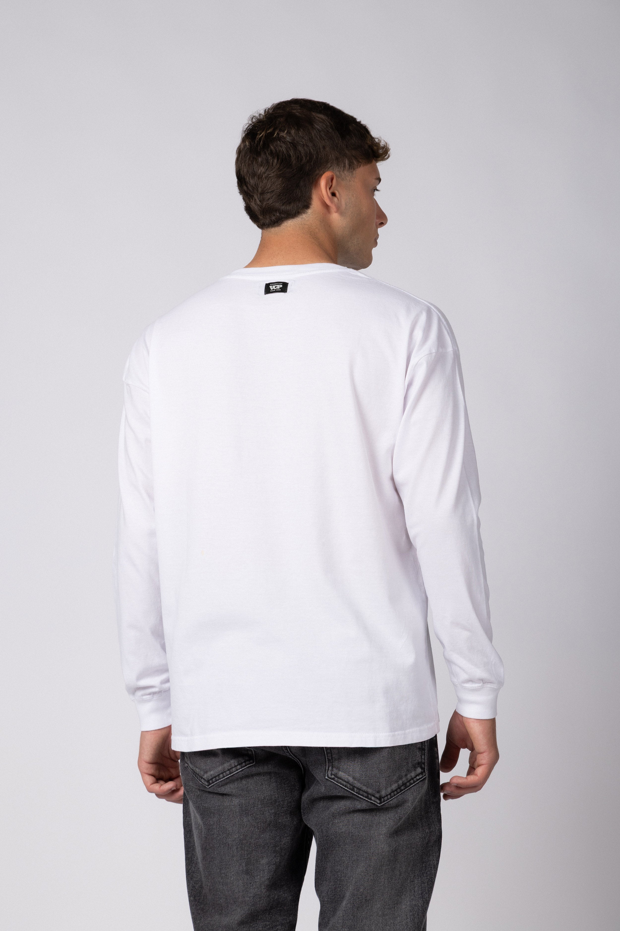 Remera Manga Larga Adam Blanca