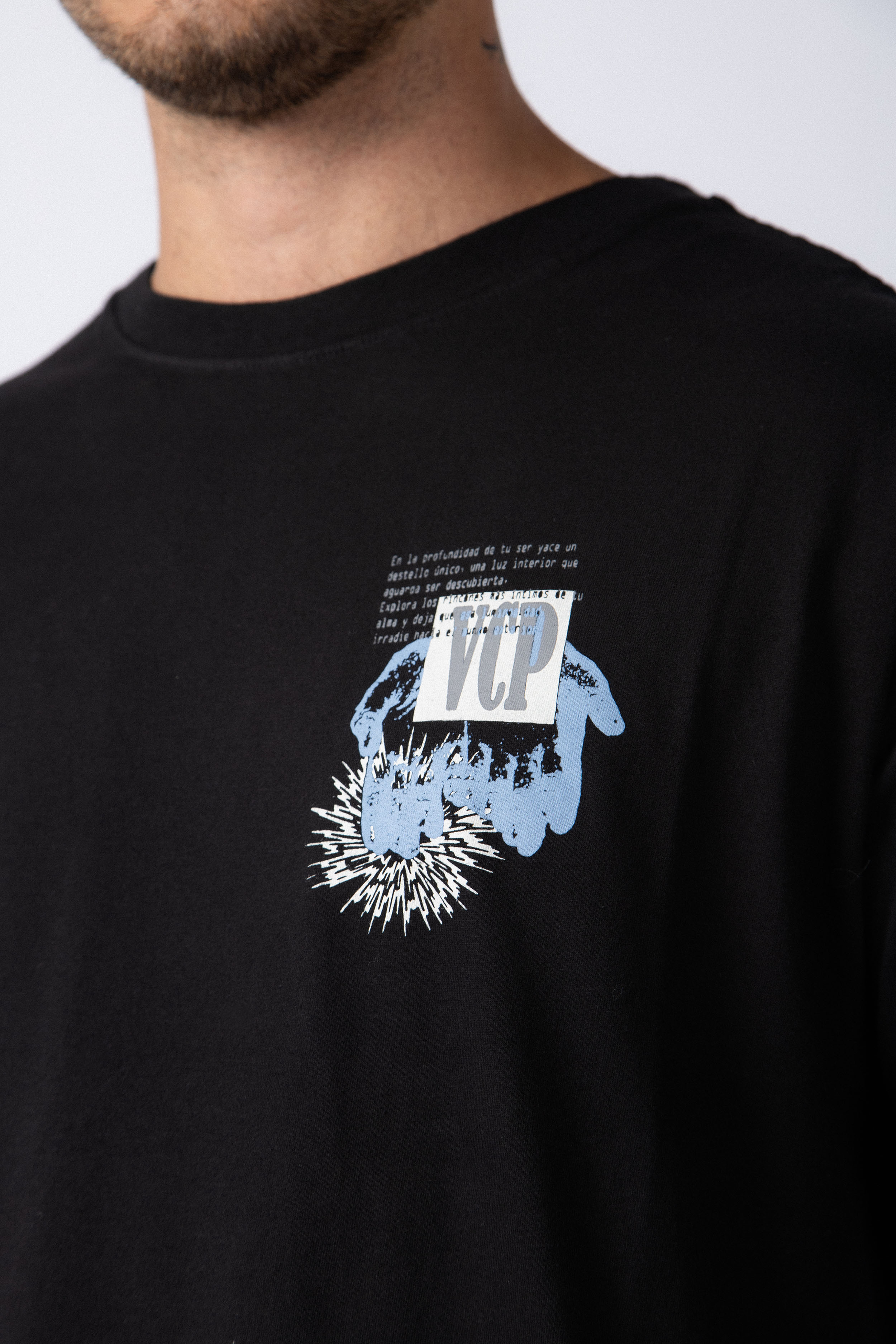 Remera Manga Larga Bright Negra