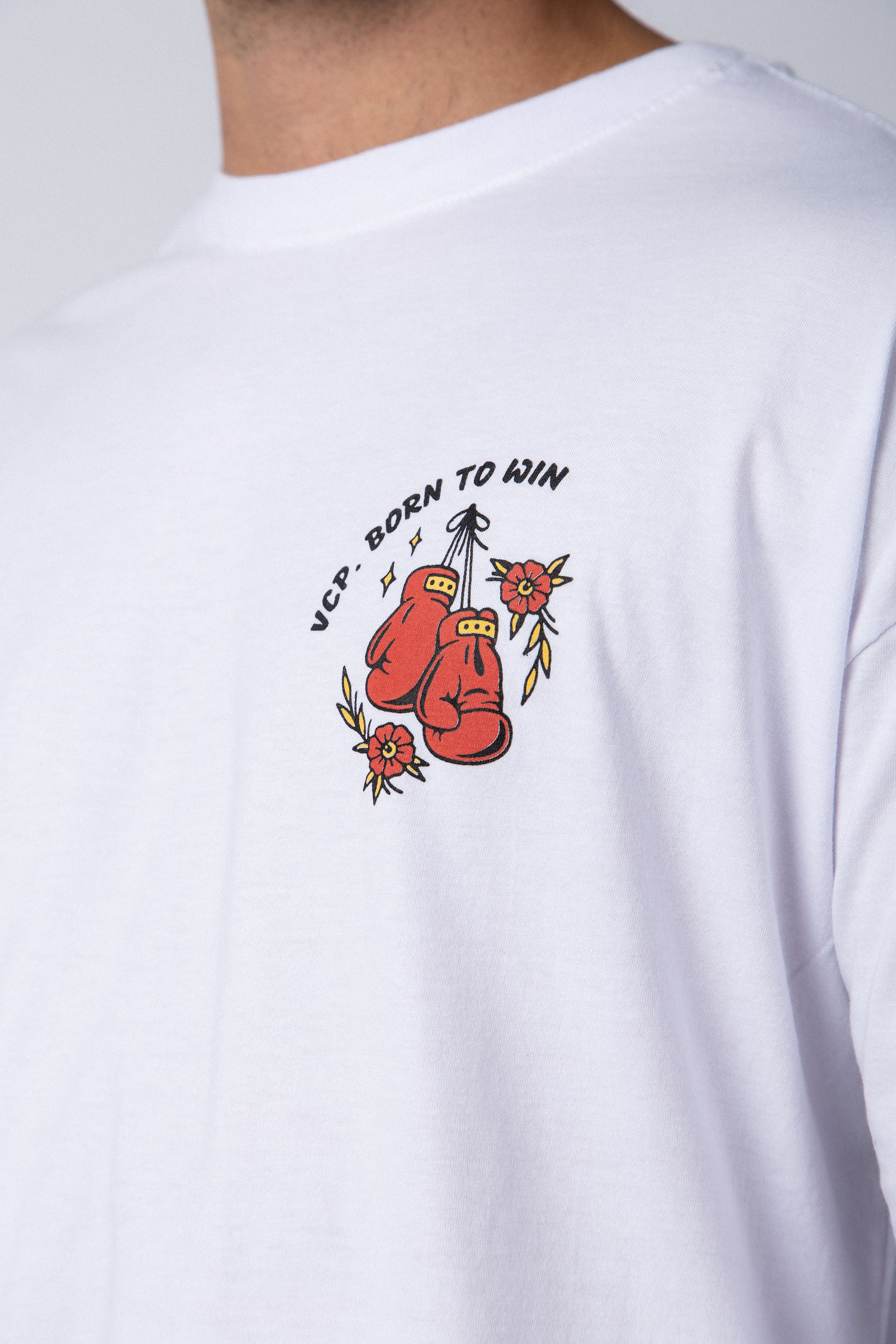 Remera Manga Larga Fear Blanca