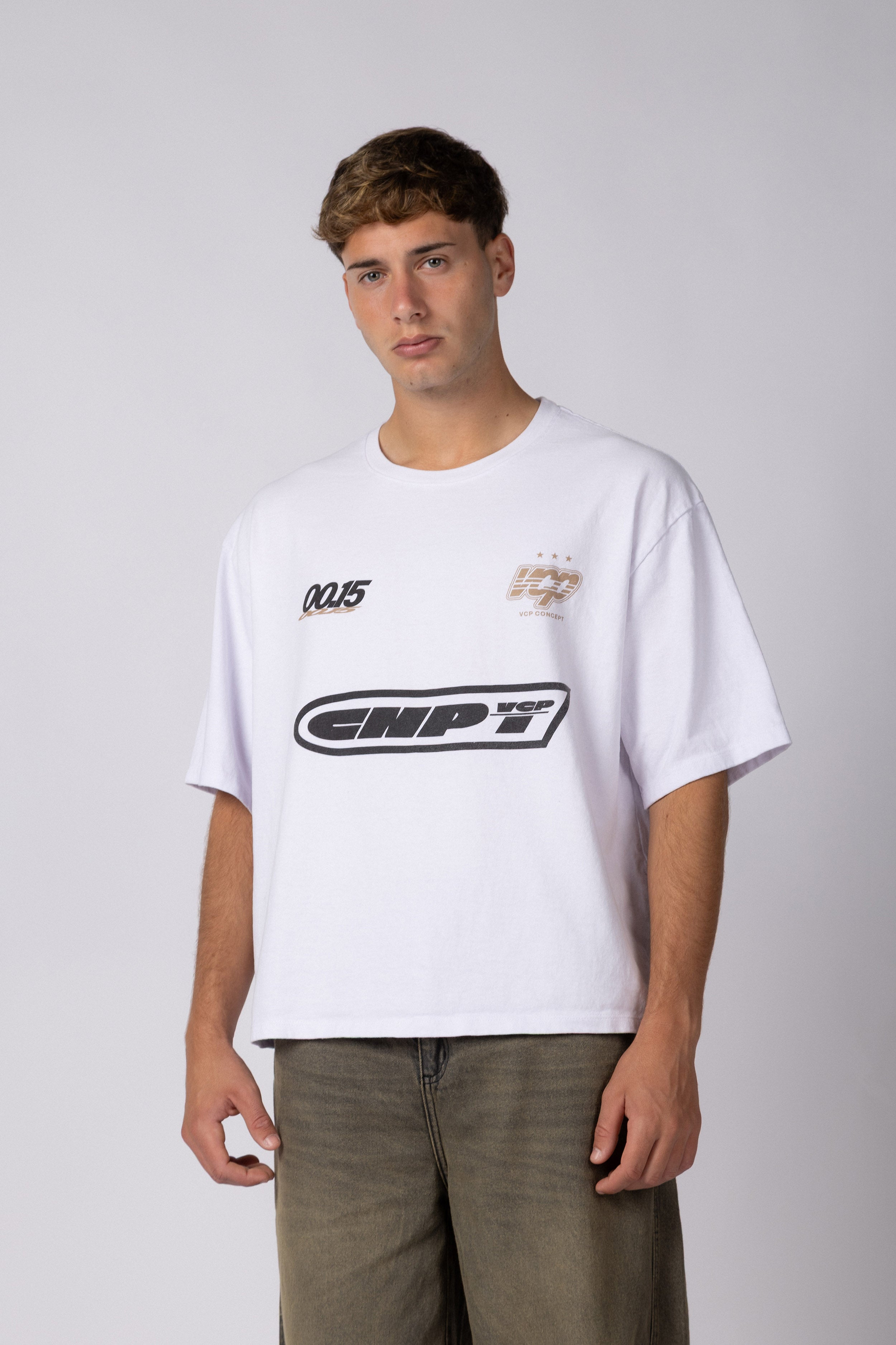 Remera Boxy ZX Rally Blanca