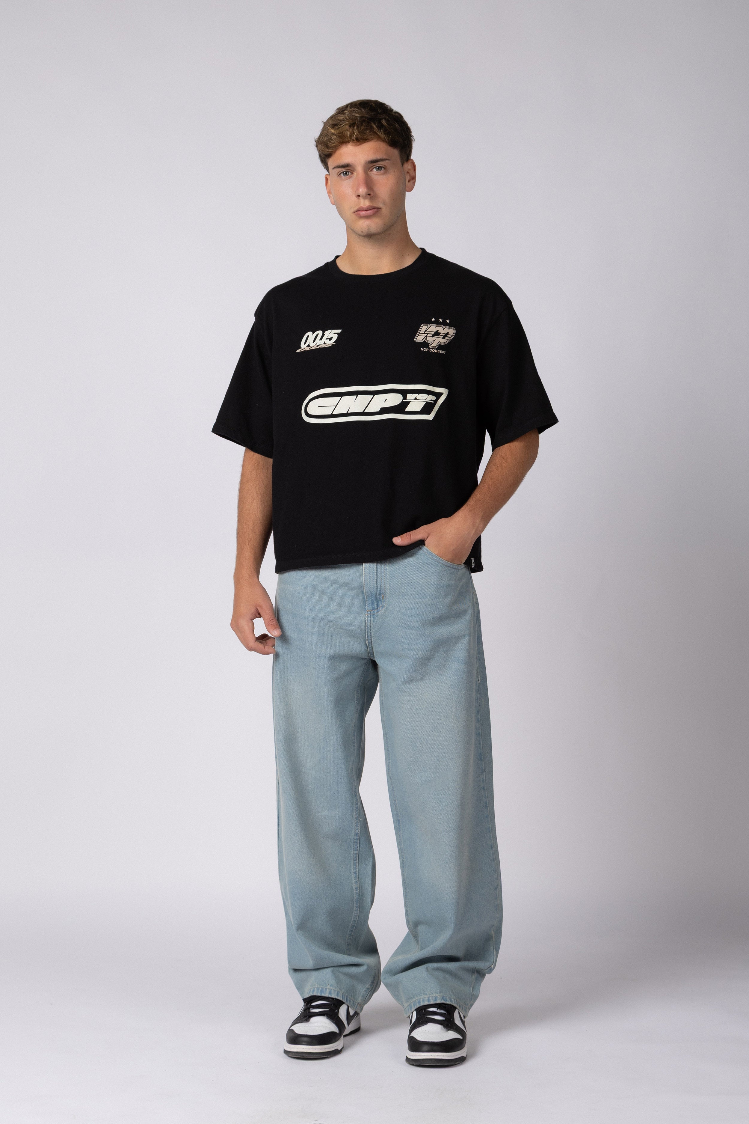 Remera Boxy ZX Rally Negra