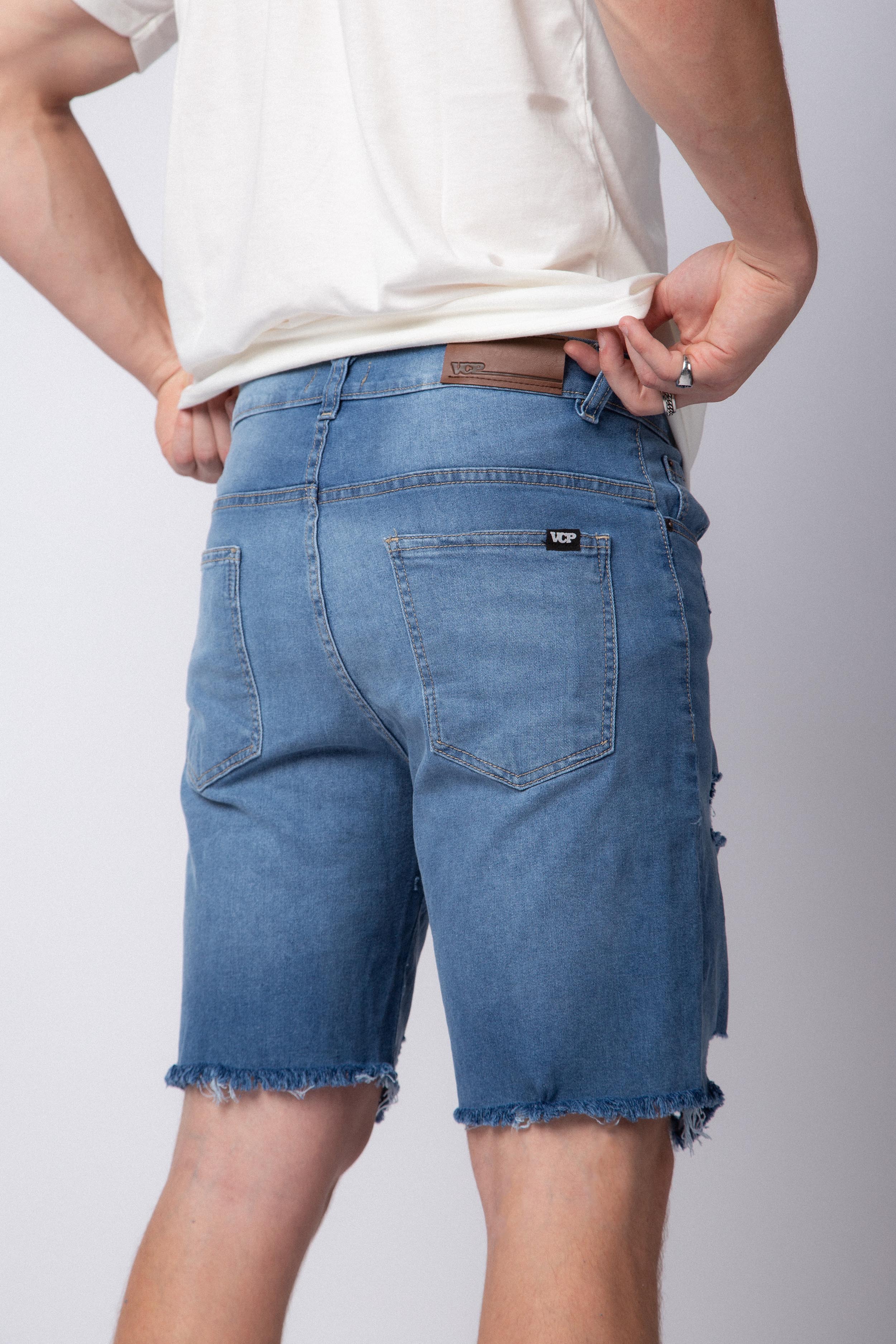 Bermuda Jean Orion Scratched Azul