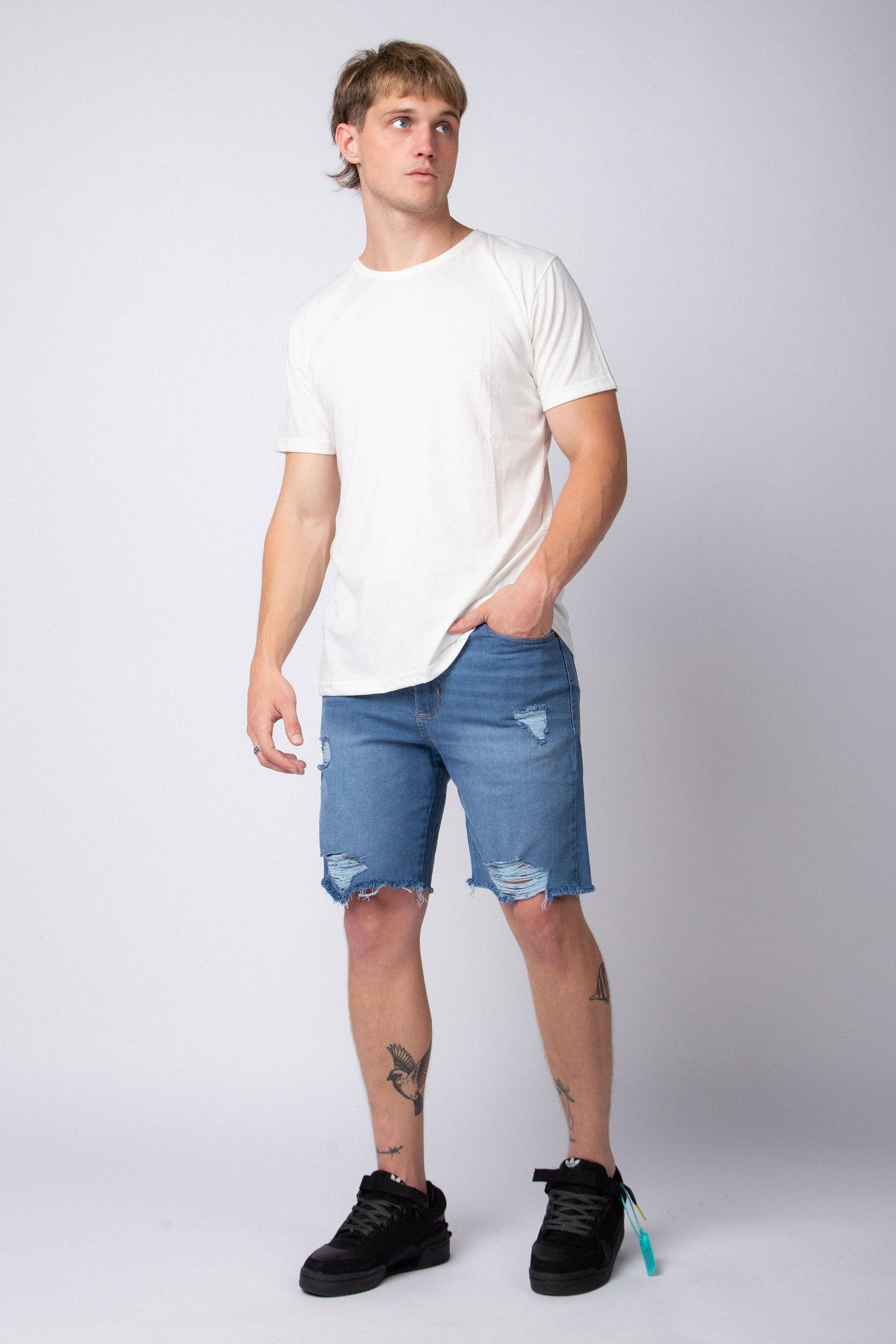 Bermuda Jean Orion Scratched Azul