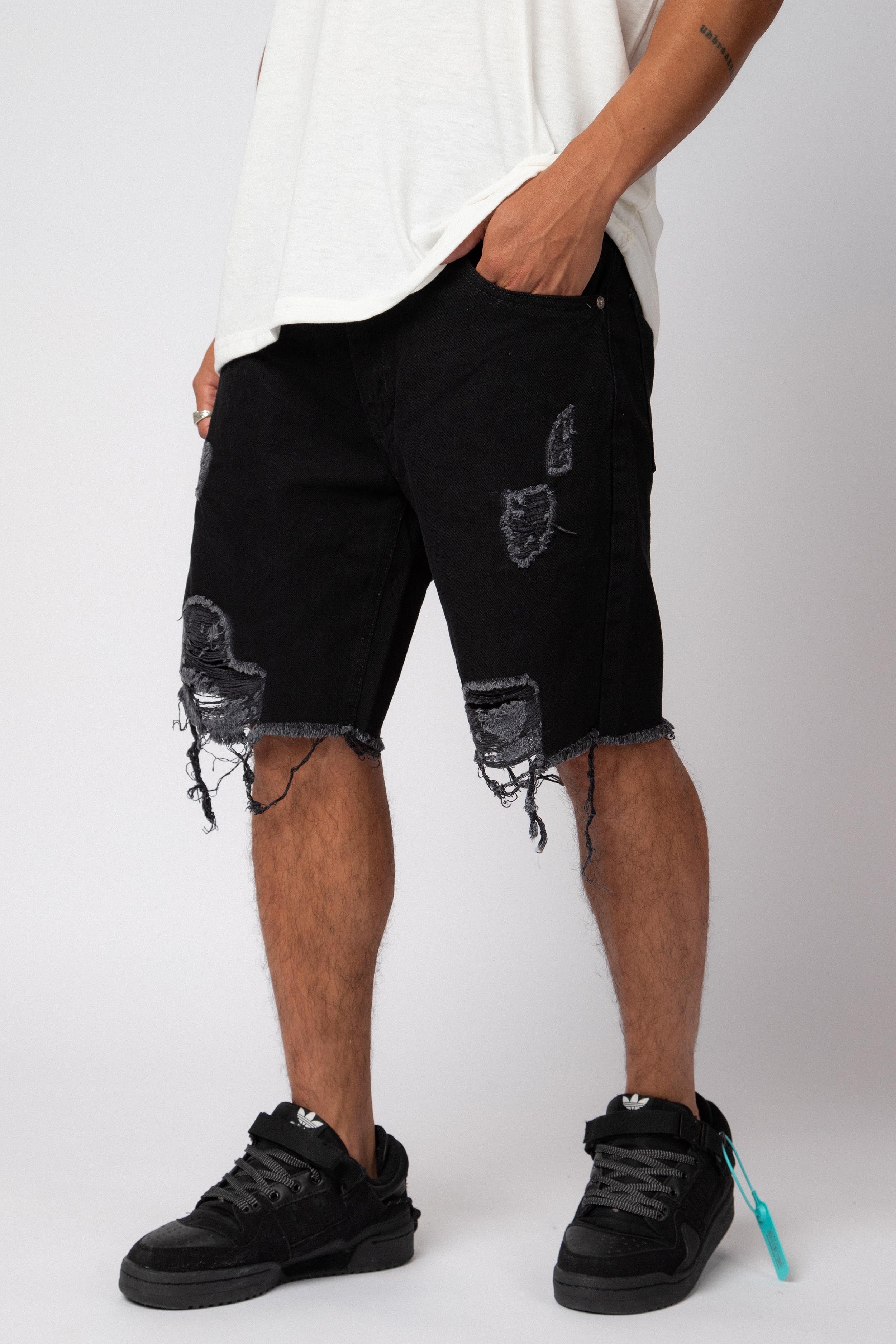 Bermuda Jean Corey Scratched Negra