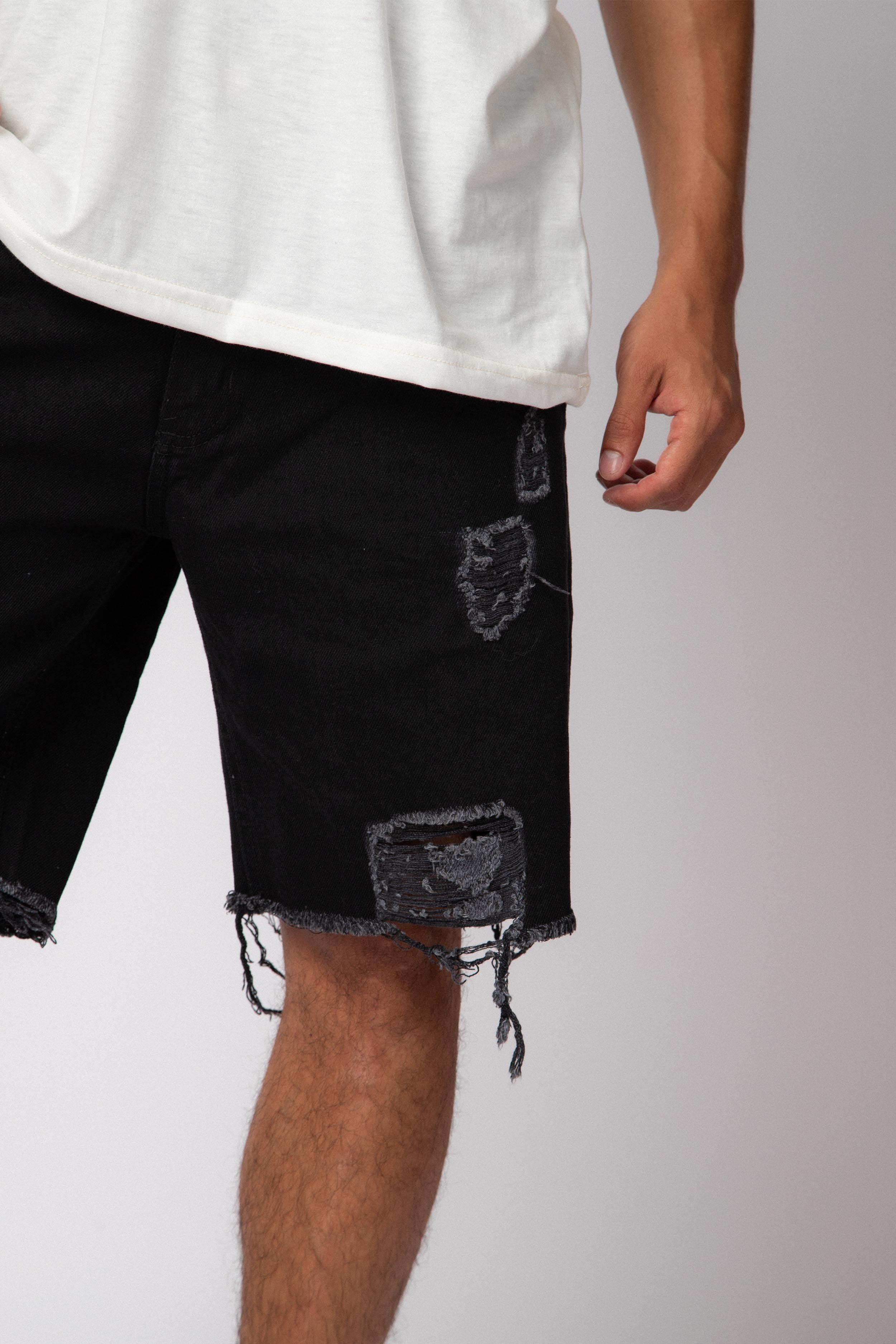 Bermuda Jean Corey Scratched Negra