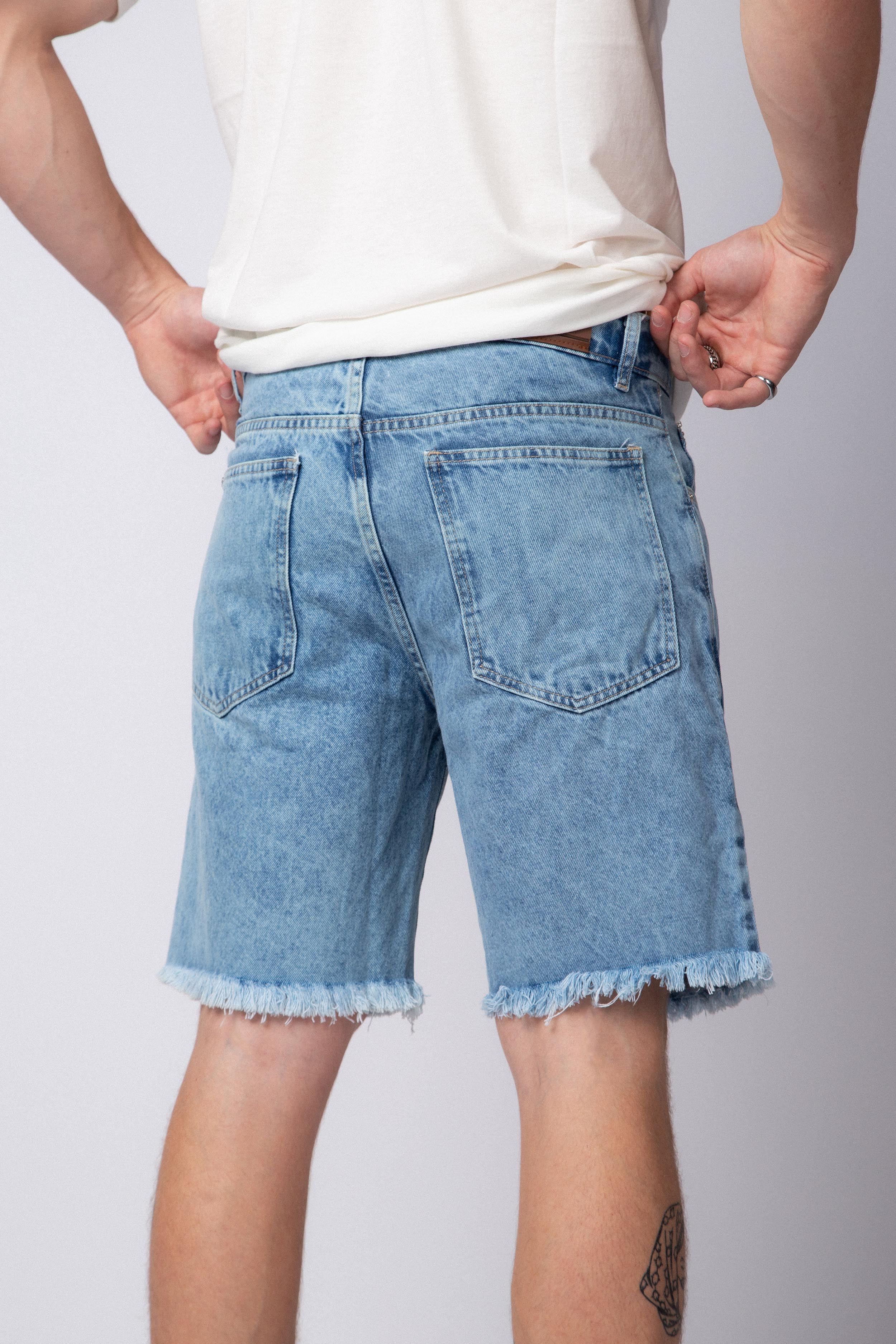 Bermuda Jean Corey Scratched Snow Celeste