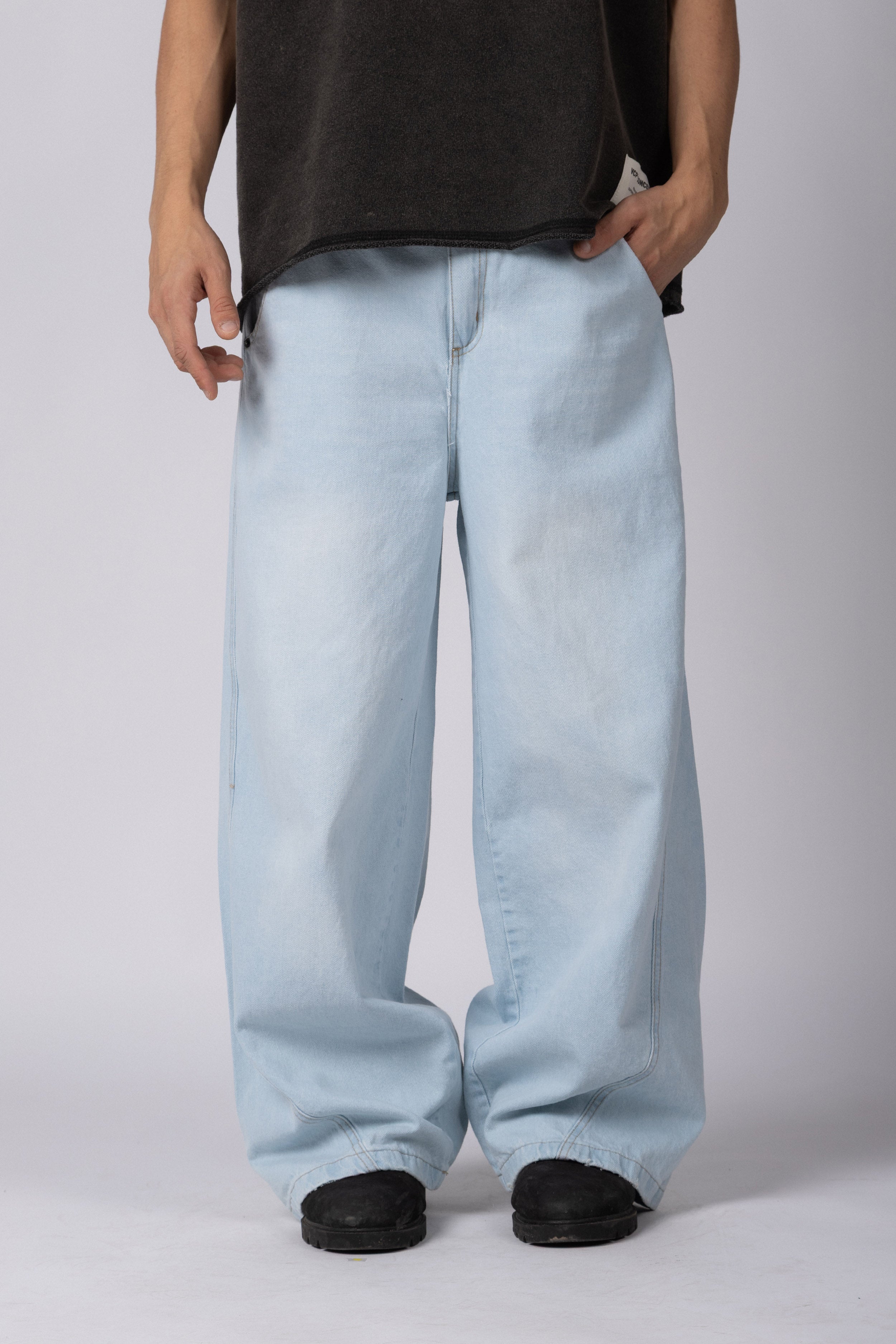 Jean Baggy Tronk Sky