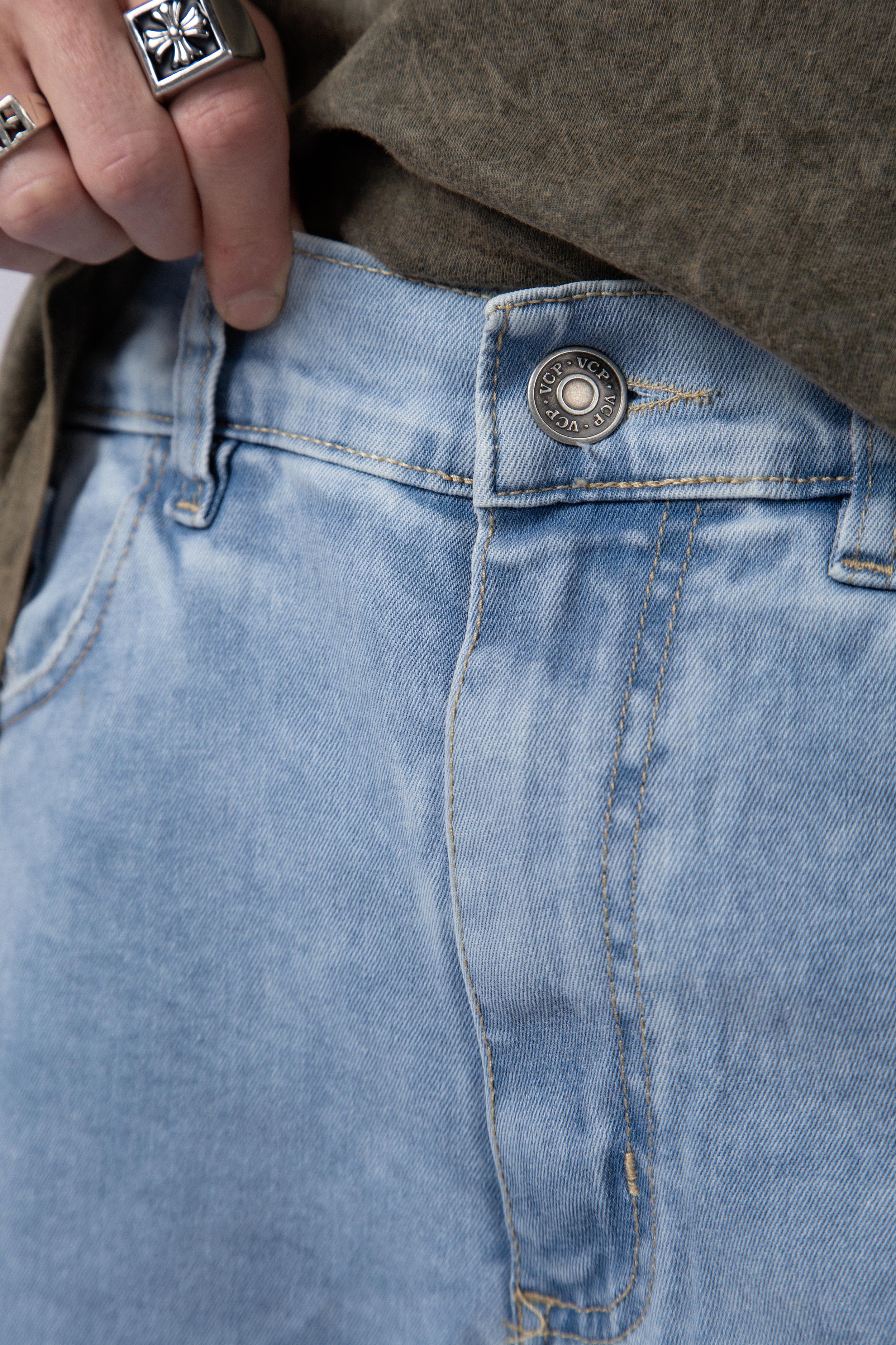 Bermuda Jean Racer Sky