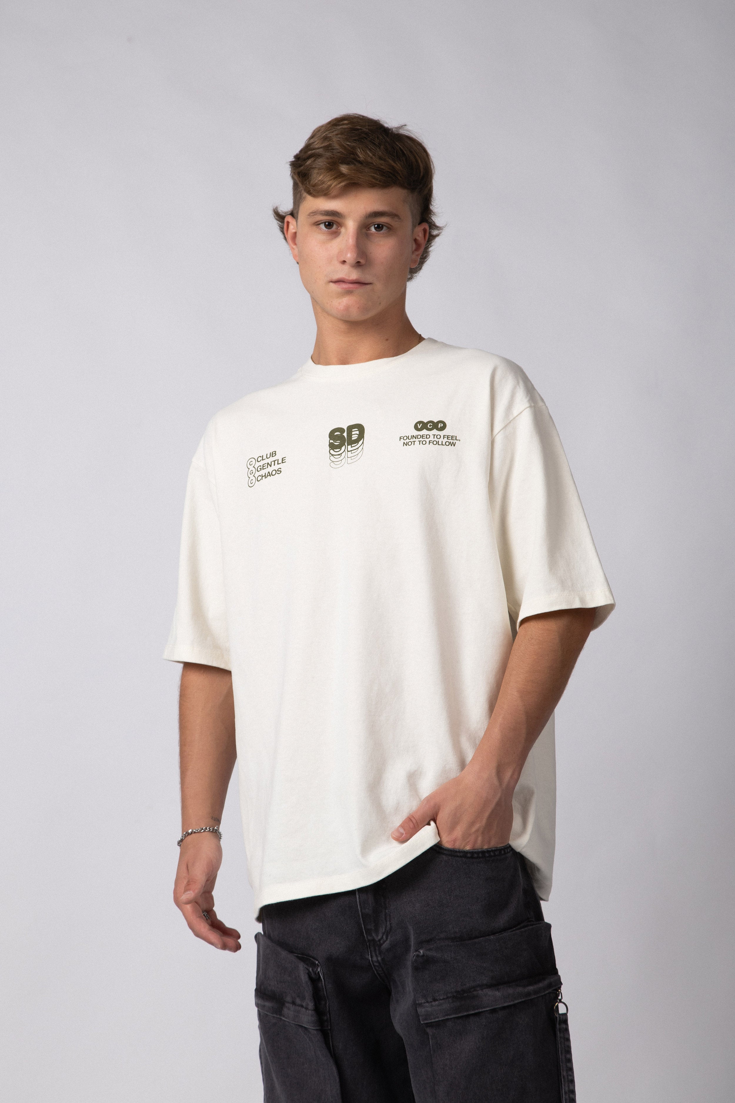 Remera Over Rhy Soft Crudo