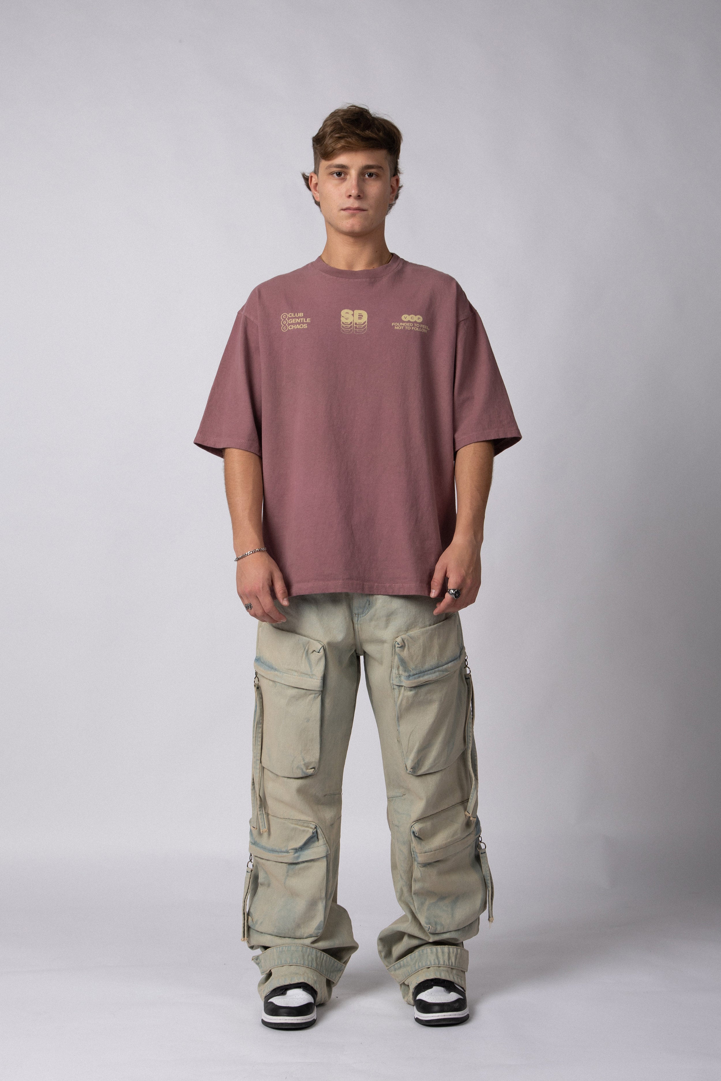 Remera Over Rhy Soft Malbec