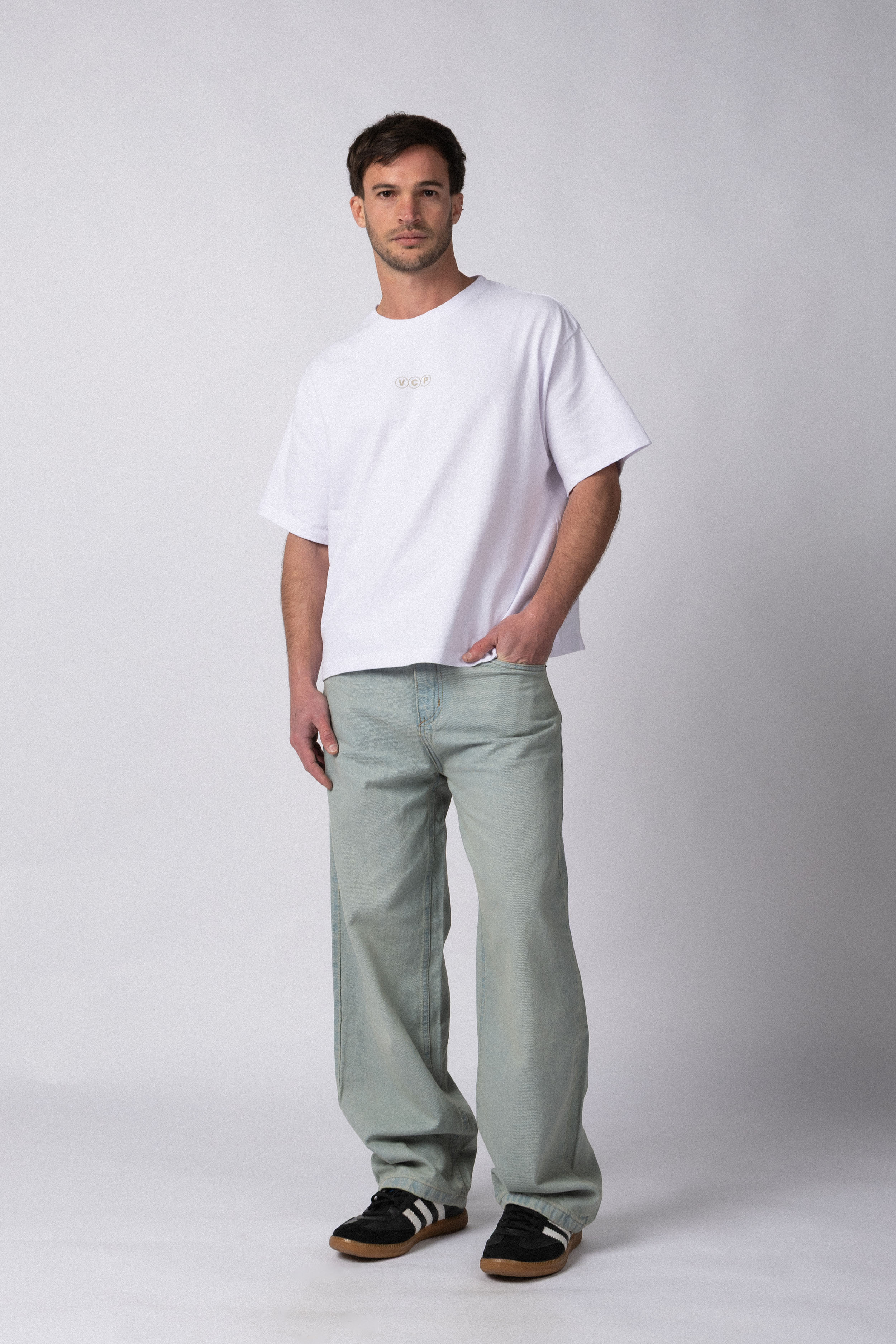 Remera Boxy South Blanca