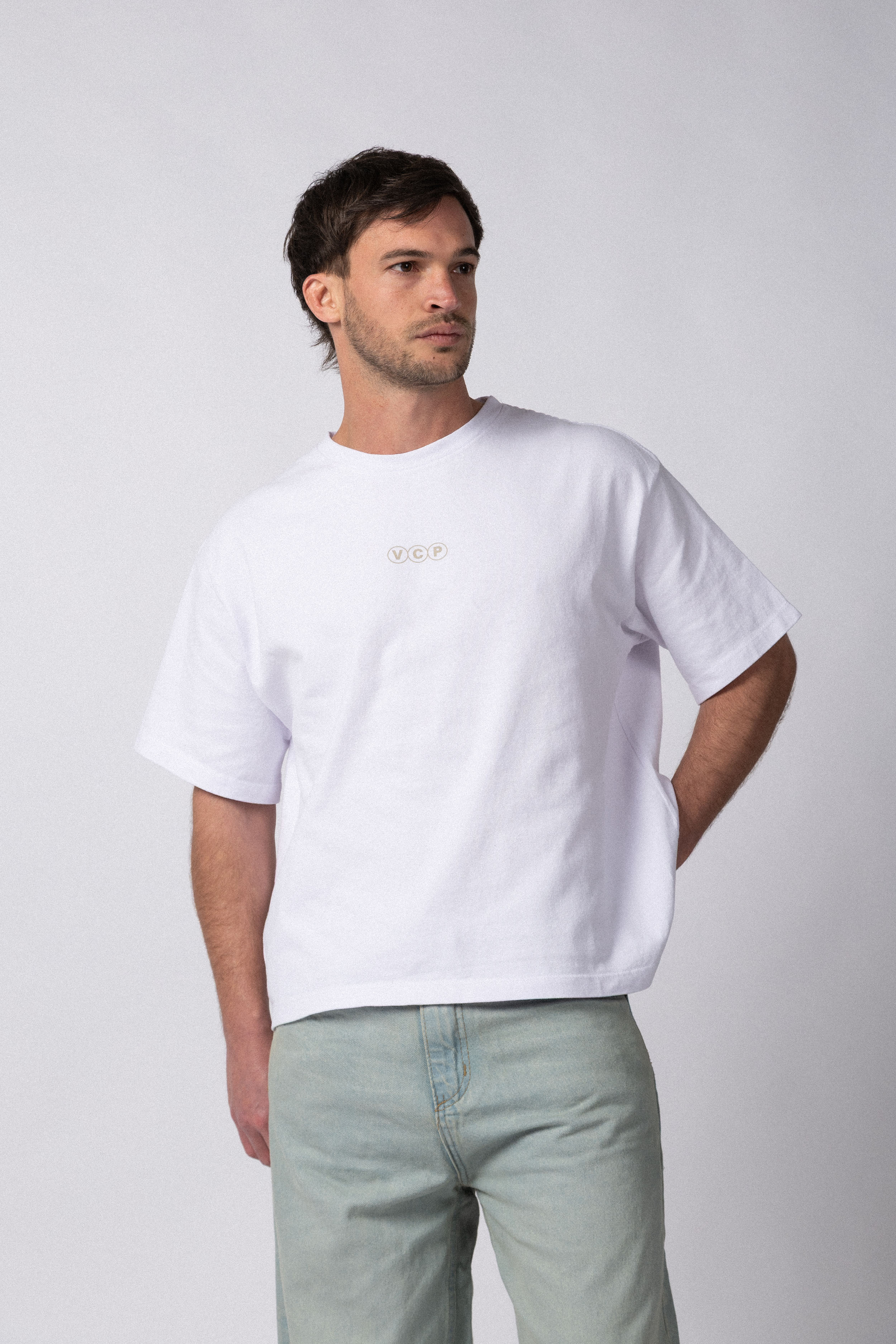 Remera Boxy South Blanca