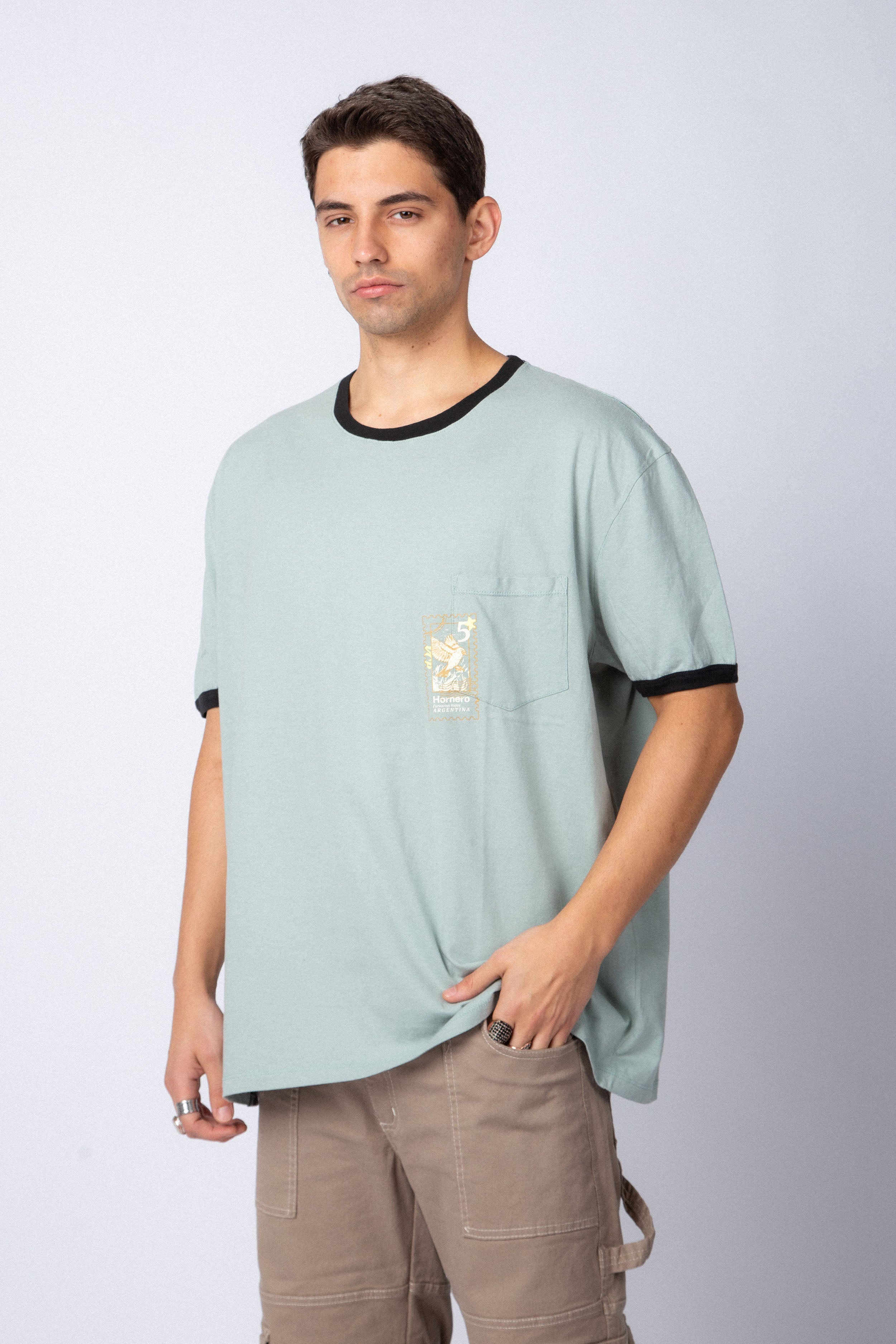 Remera DP Stamp Verde