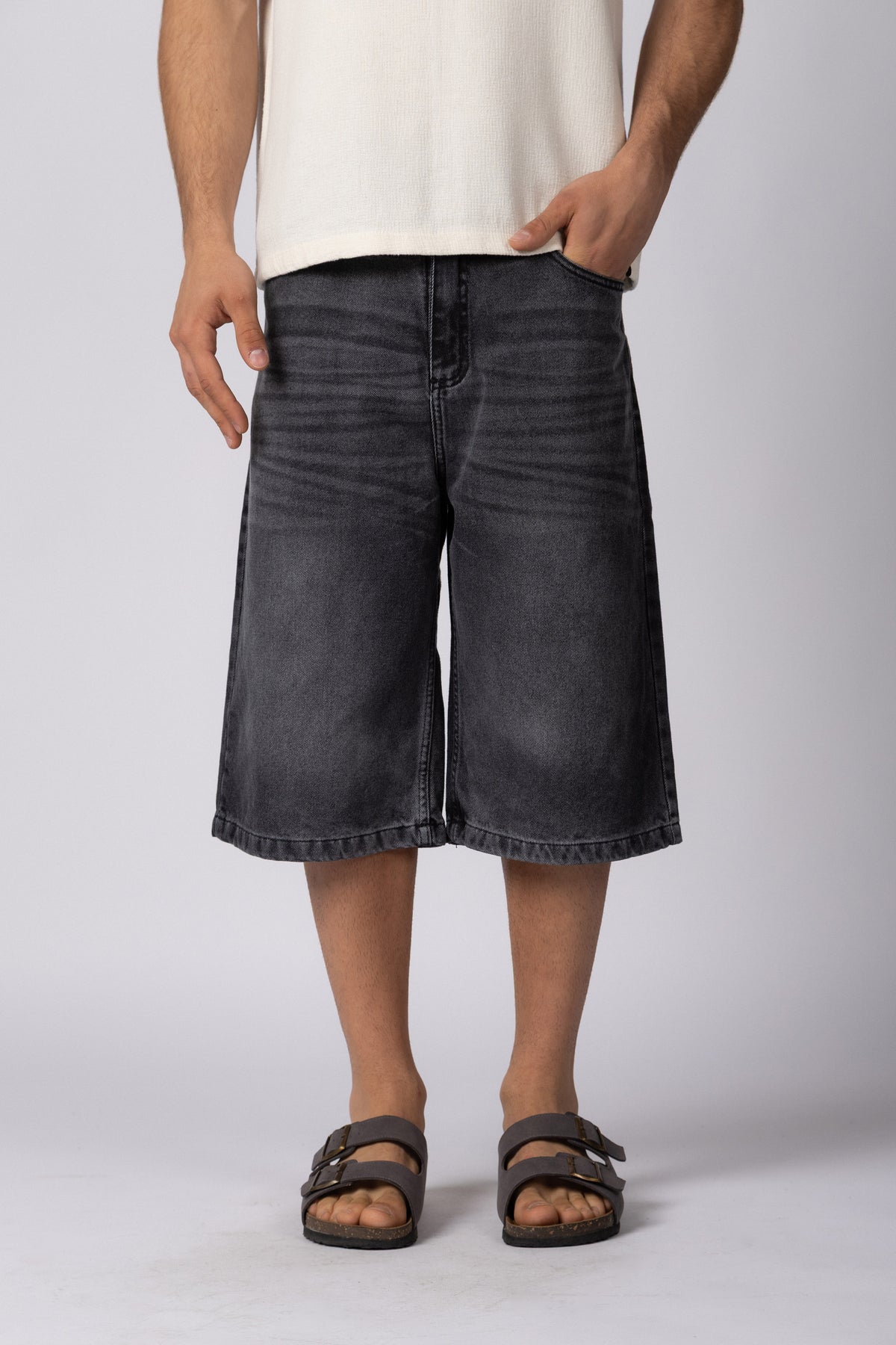 Bermuda Jean Baggy Draw Stone