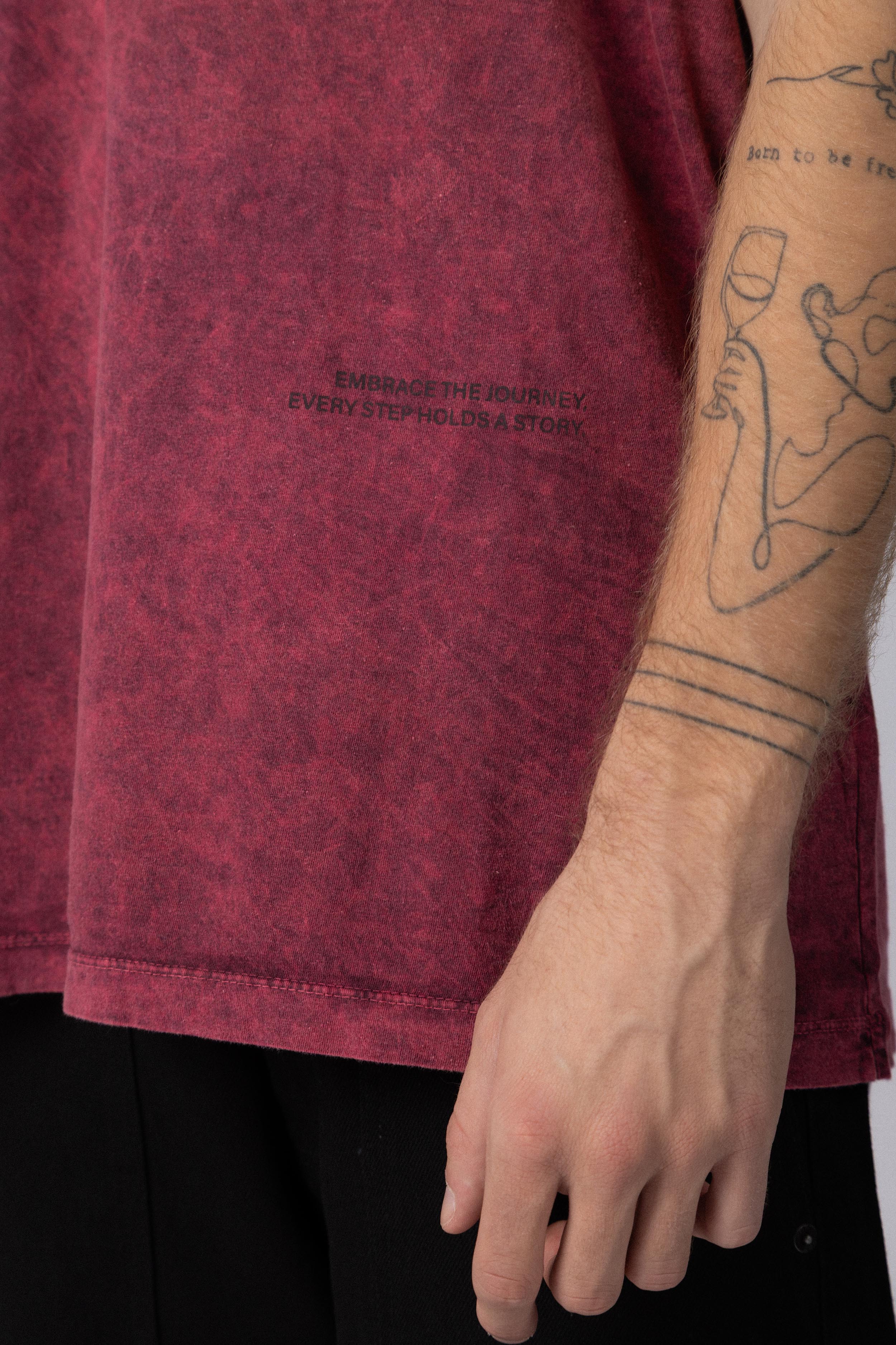 Remera DB Story Bordo