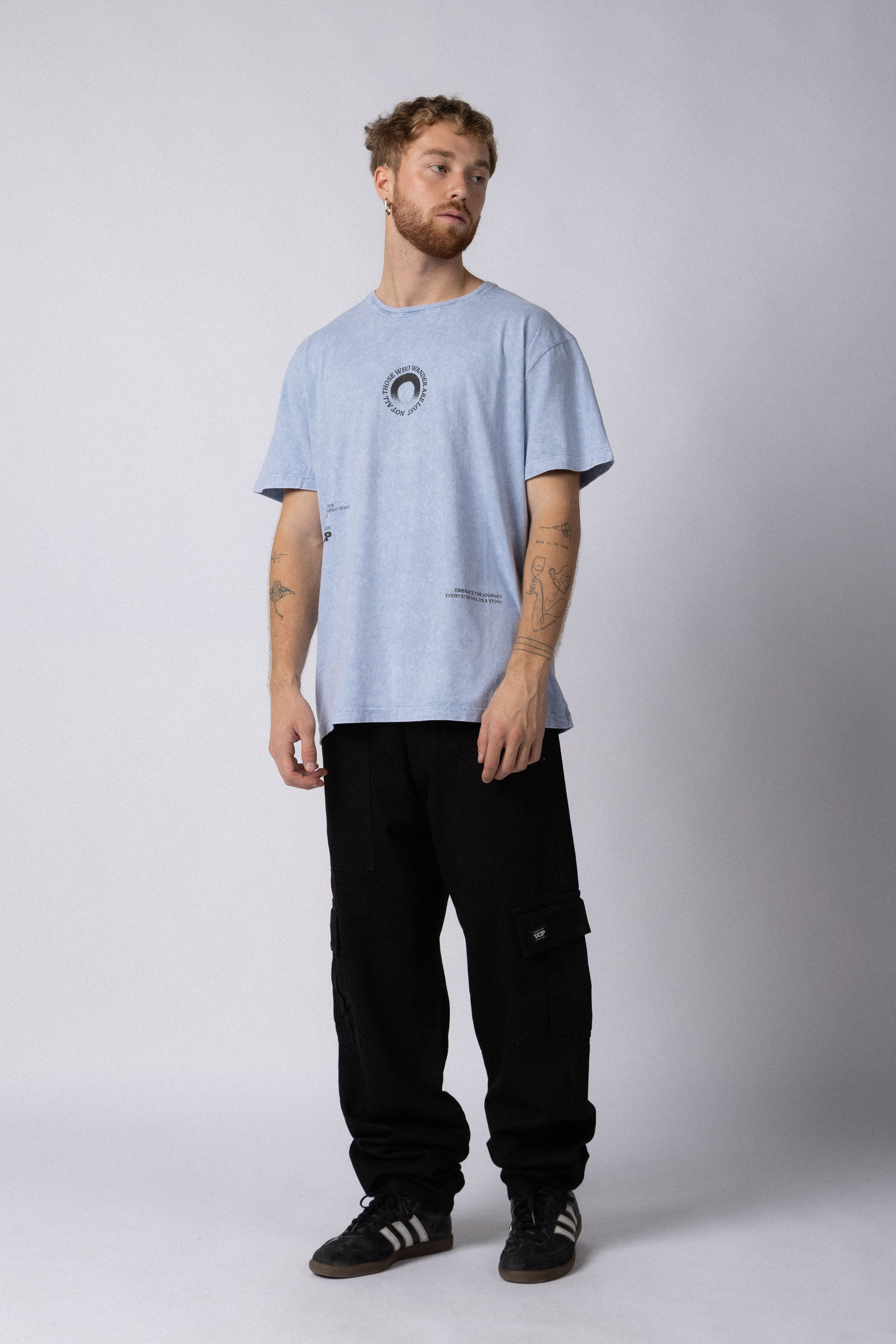 Remera DB Story Celeste