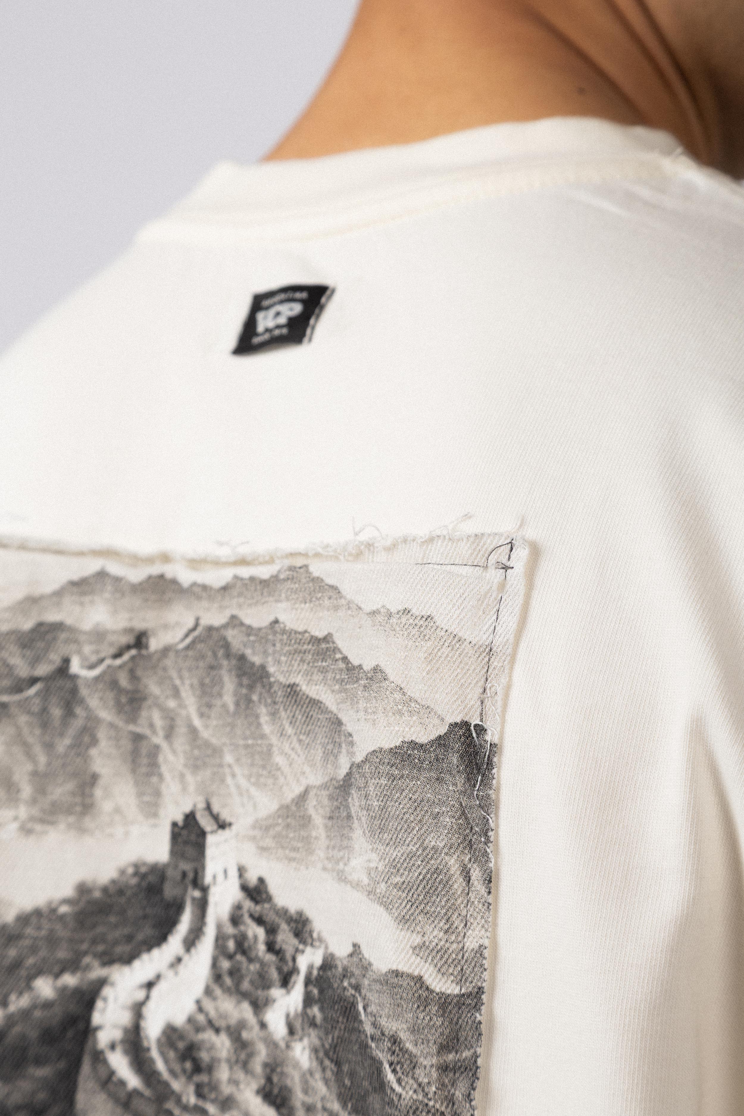 Remera Over GR Temple Crudo