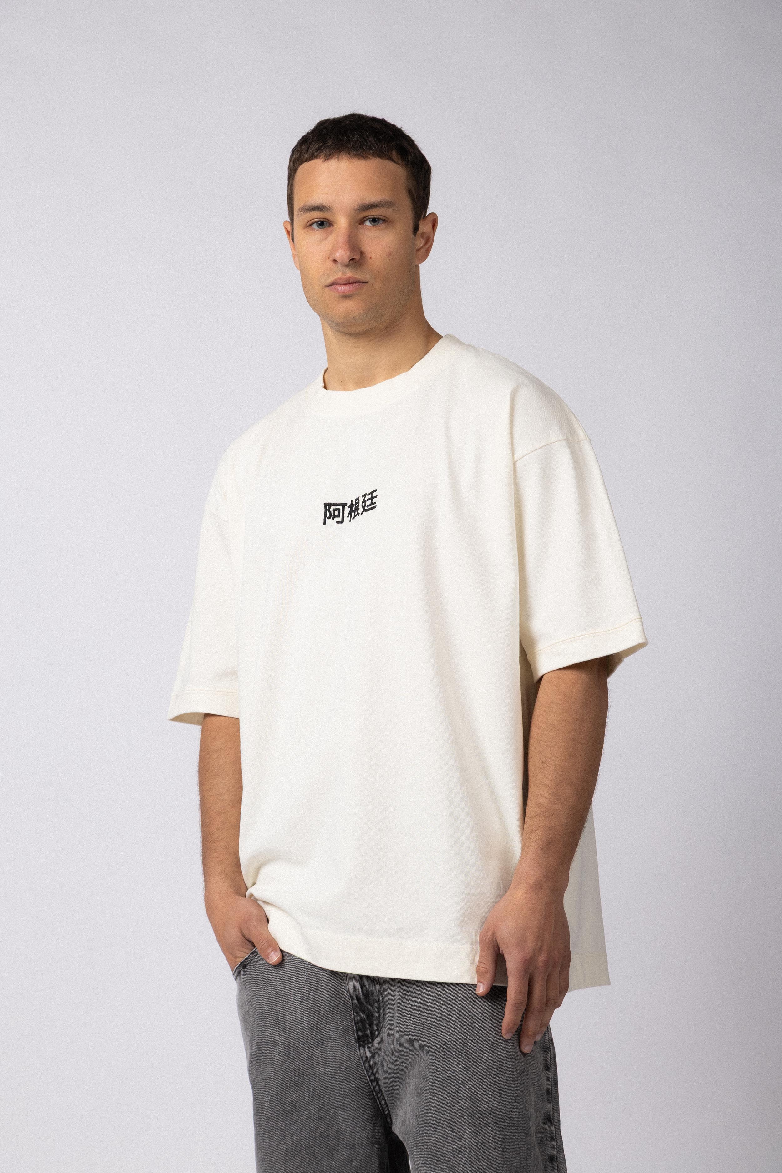 Remera Over GR Temple Crudo