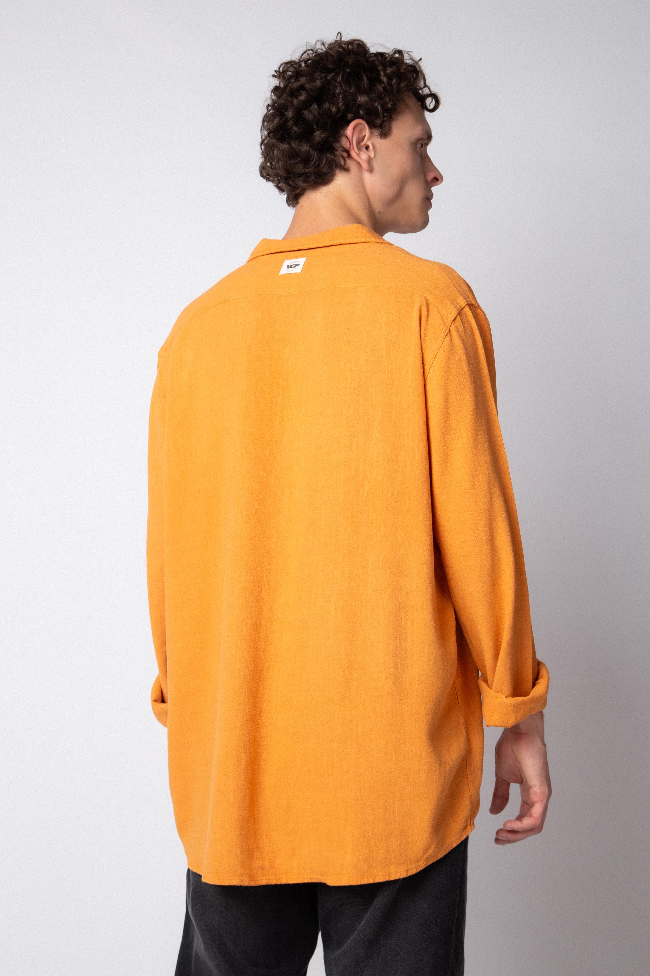 Camisa Manga Larga Lino Grau Terracota