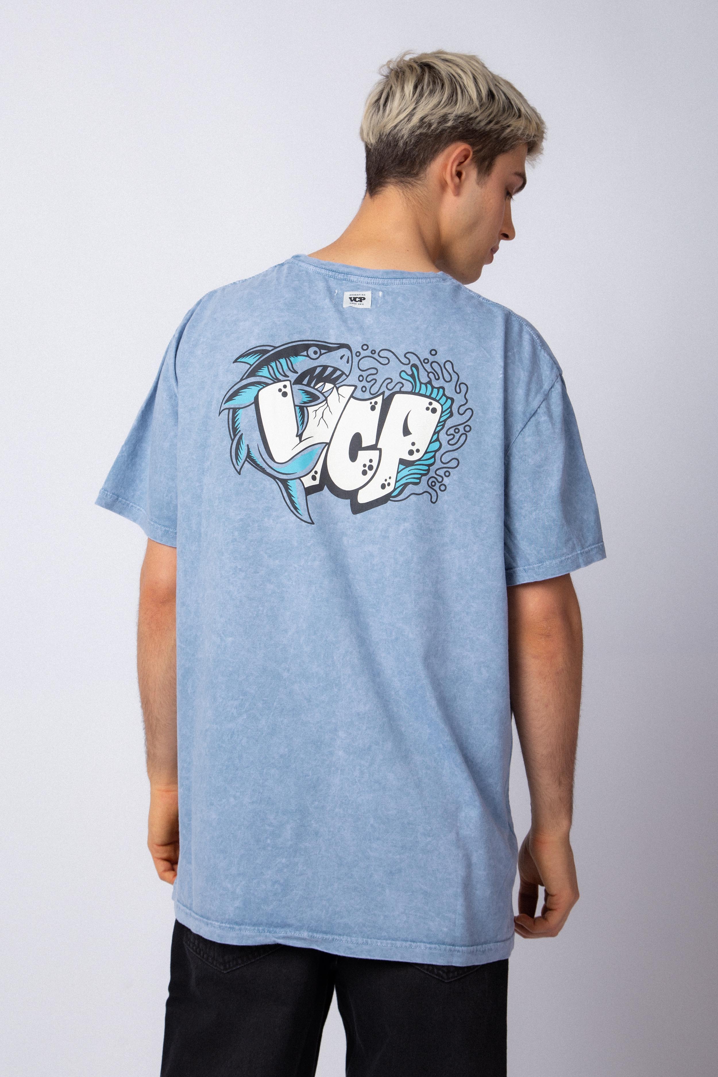 Remera DB Tiburon Celeste