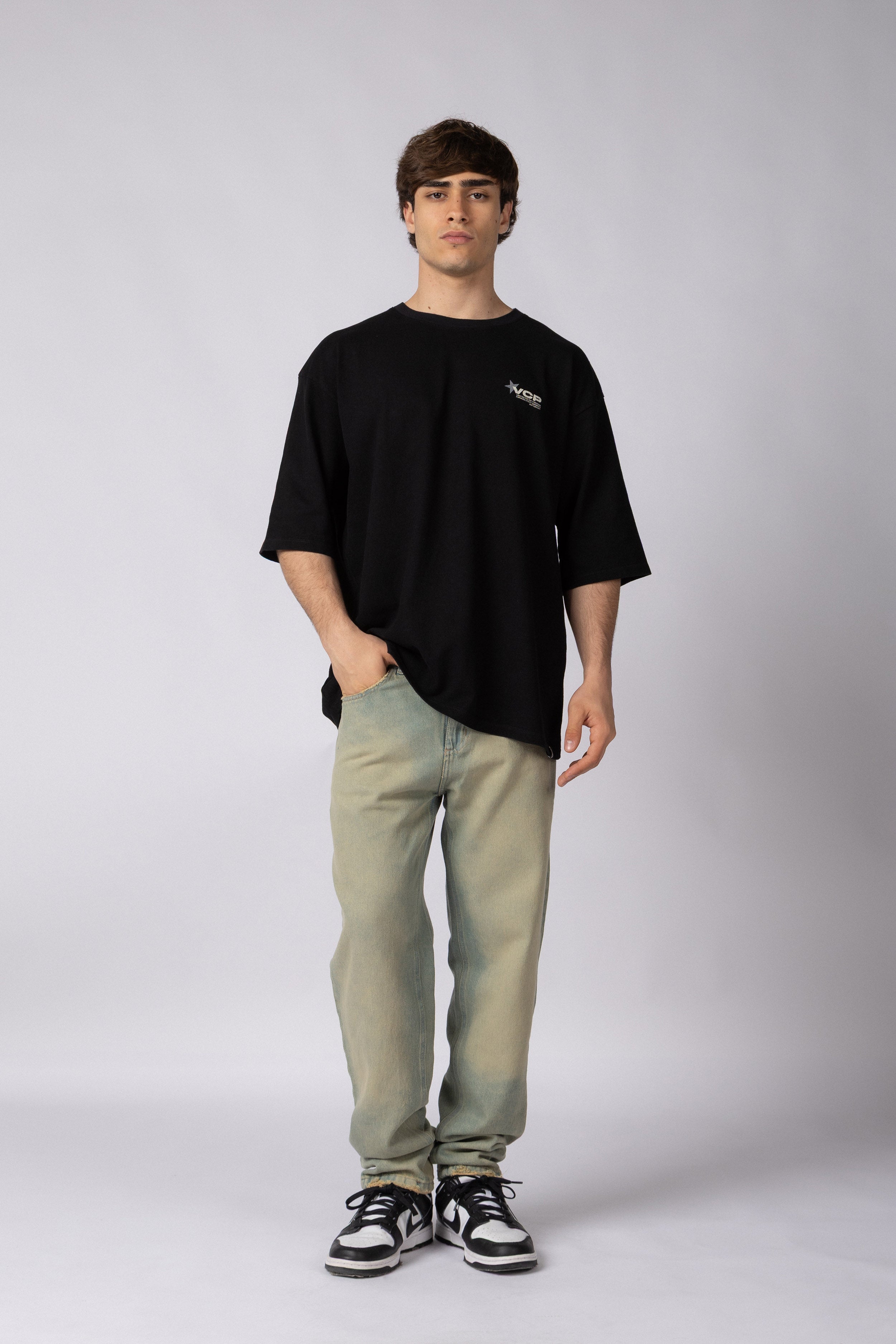 Remera Over Rhy Utility Negra