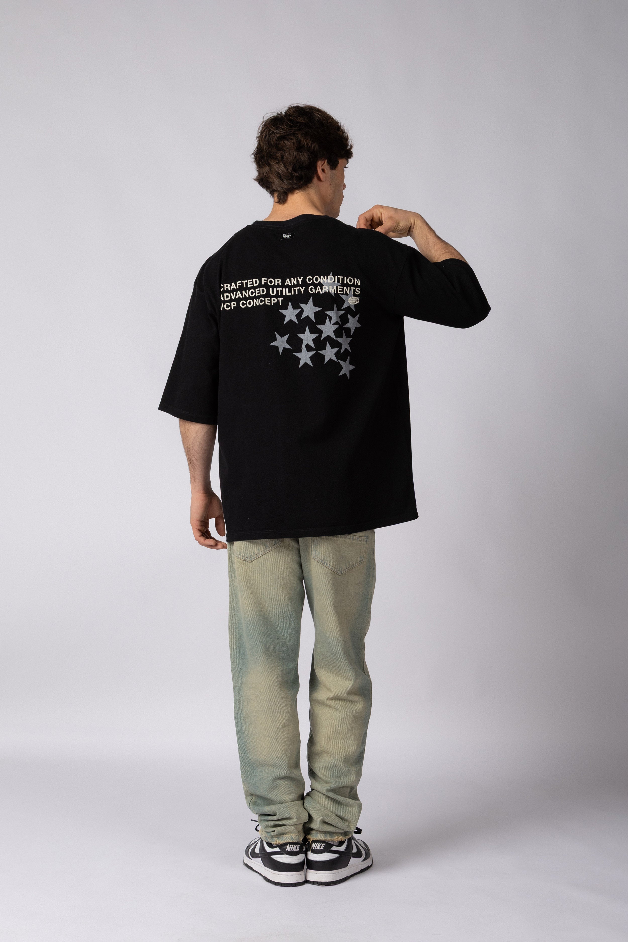 Remera Over Rhy Utility Negra